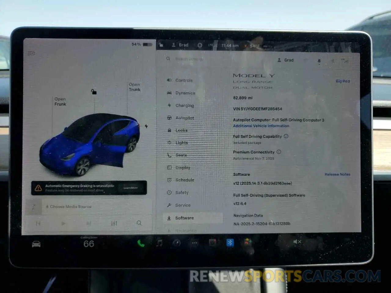 9 Фотография поврежденного автомобиля 5YJYGDEE1MF285454 TESLA MODEL Y 2021