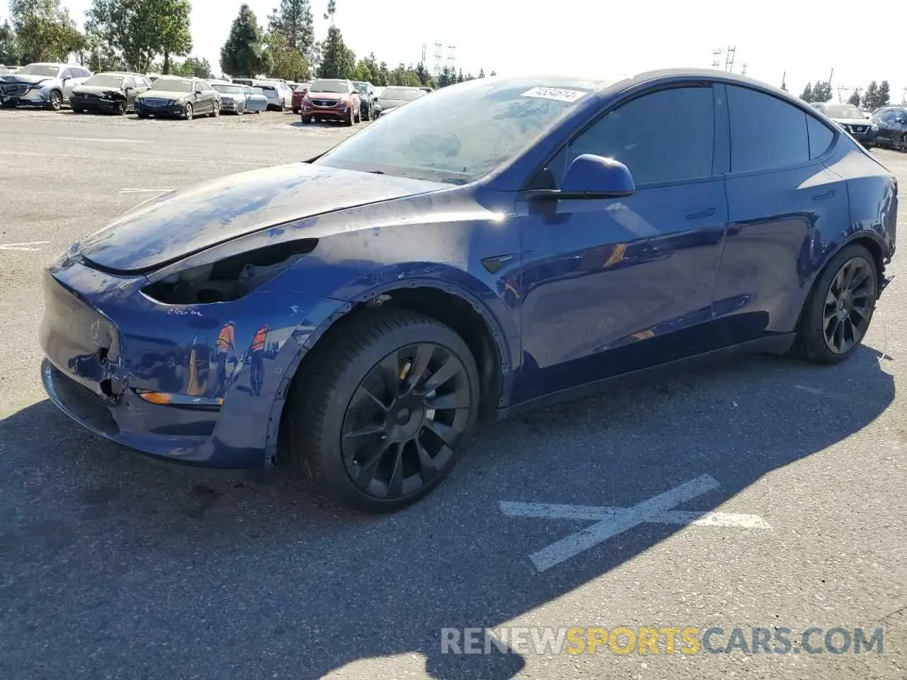 1 Фотография поврежденного автомобиля 5YJYGDEE1MF287866 TESLA MODEL Y 2021