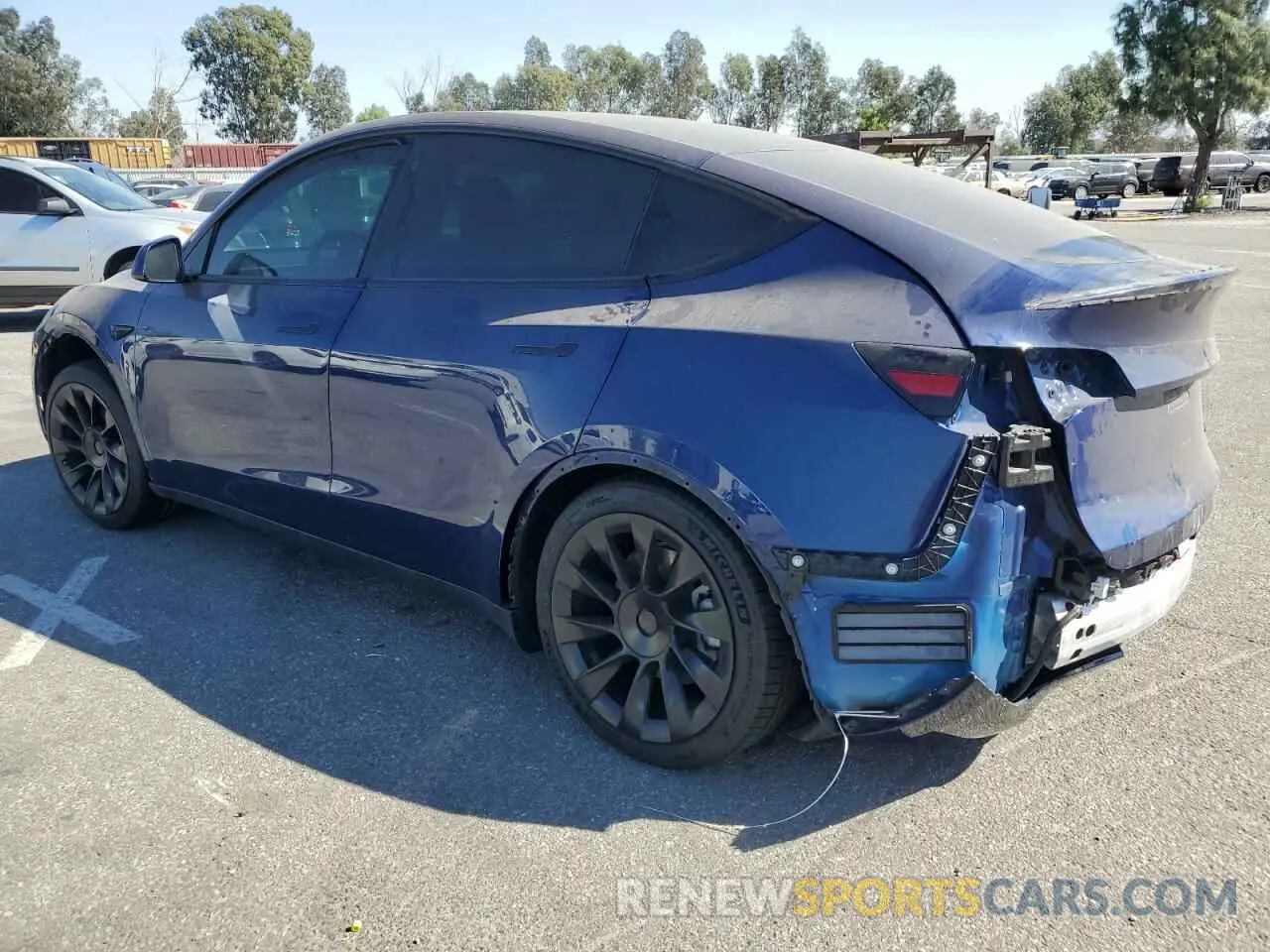 2 Фотография поврежденного автомобиля 5YJYGDEE1MF287866 TESLA MODEL Y 2021