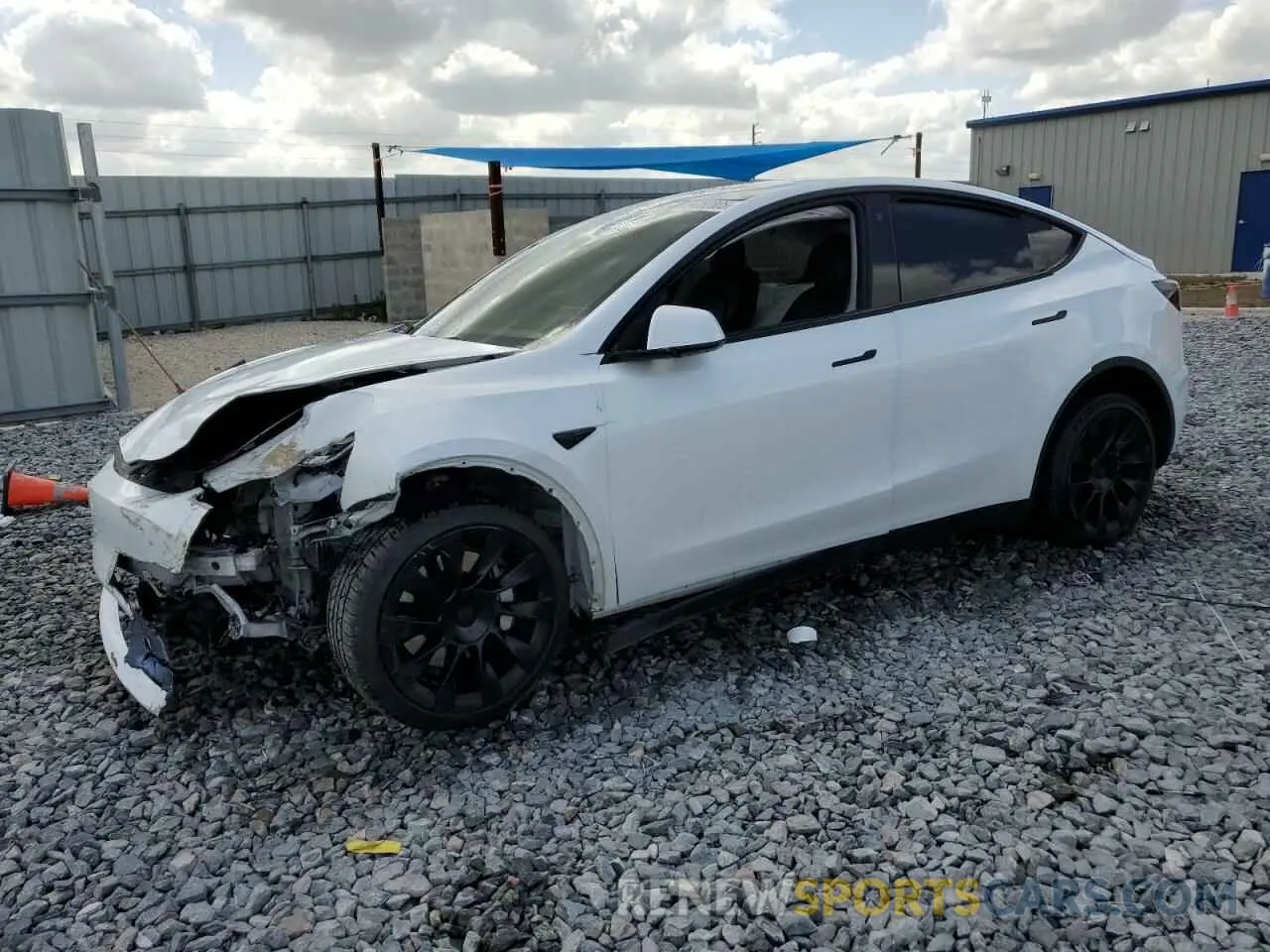 1 Photograph of a damaged car 5YJYGDEE1MF301037 TESLA MODEL Y 2021