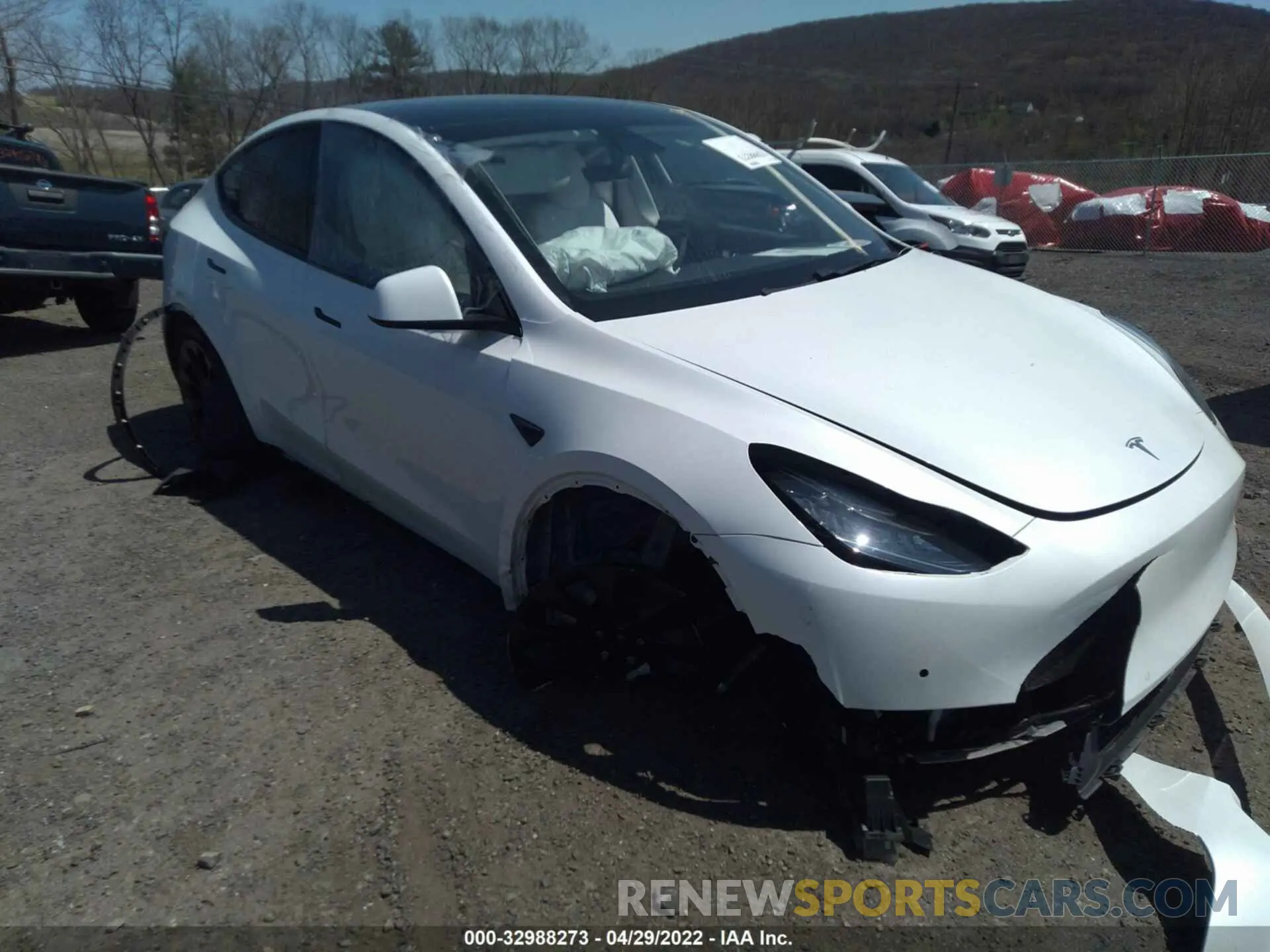 1 Фотография поврежденного автомобиля 5YJYGDEE2MF064316 TESLA MODEL Y 2021