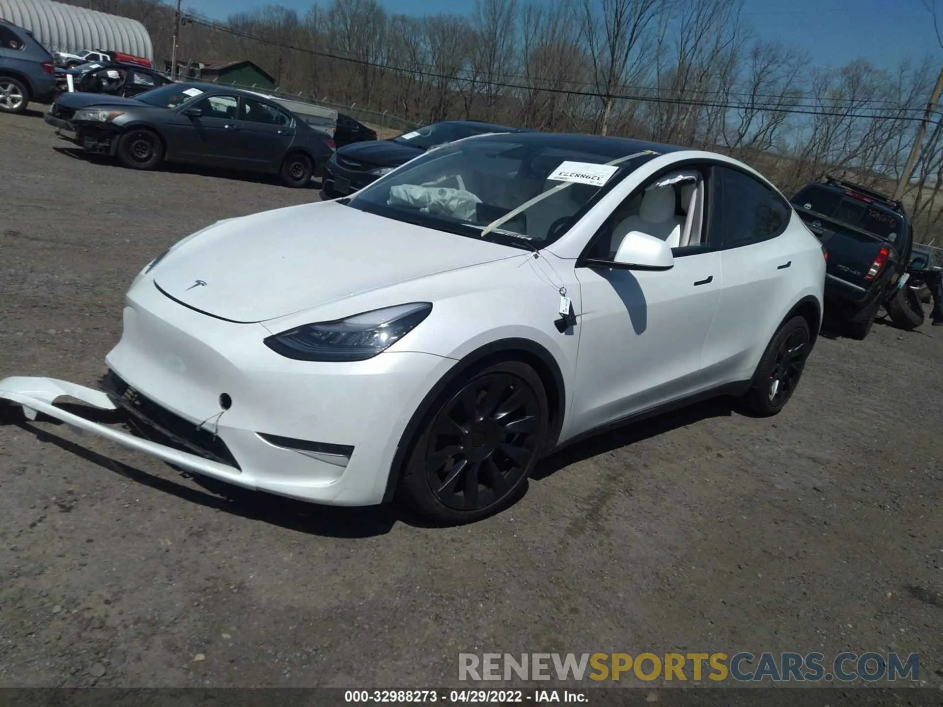 2 Фотография поврежденного автомобиля 5YJYGDEE2MF064316 TESLA MODEL Y 2021
