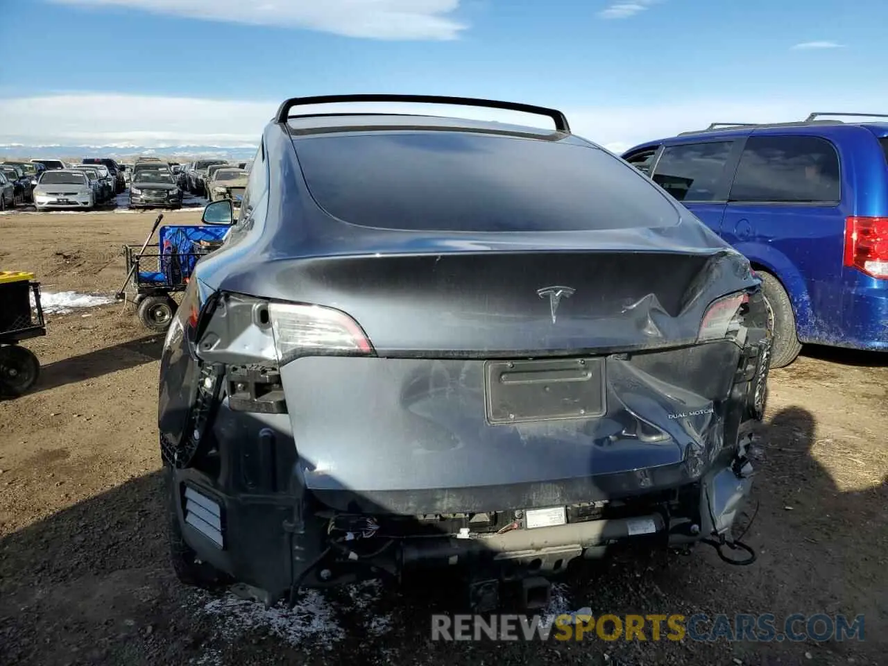 6 Фотография поврежденного автомобиля 5YJYGDEE2MF065398 TESLA MODEL Y 2021