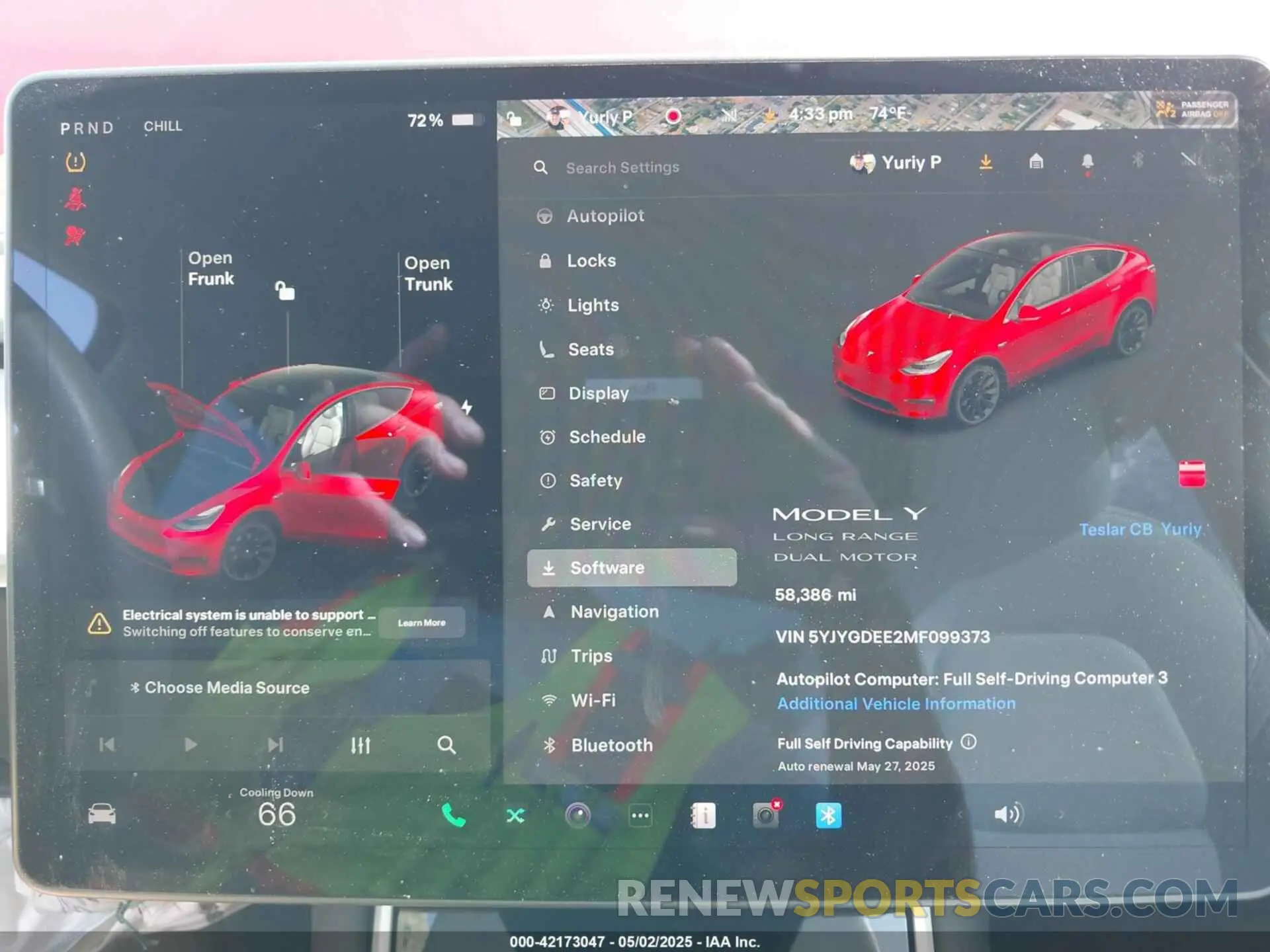 7 Photograph of a damaged car 5YJYGDEE2MF099373 TESLA MODEL Y 2021