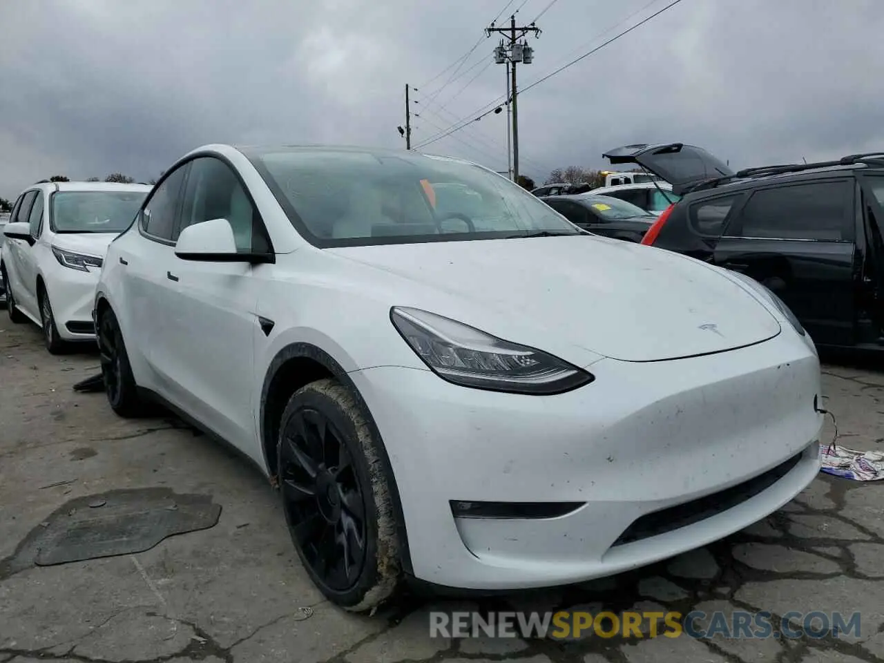 1 Фотография поврежденного автомобиля 5YJYGDEE2MF144425 TESLA MODEL Y 2021