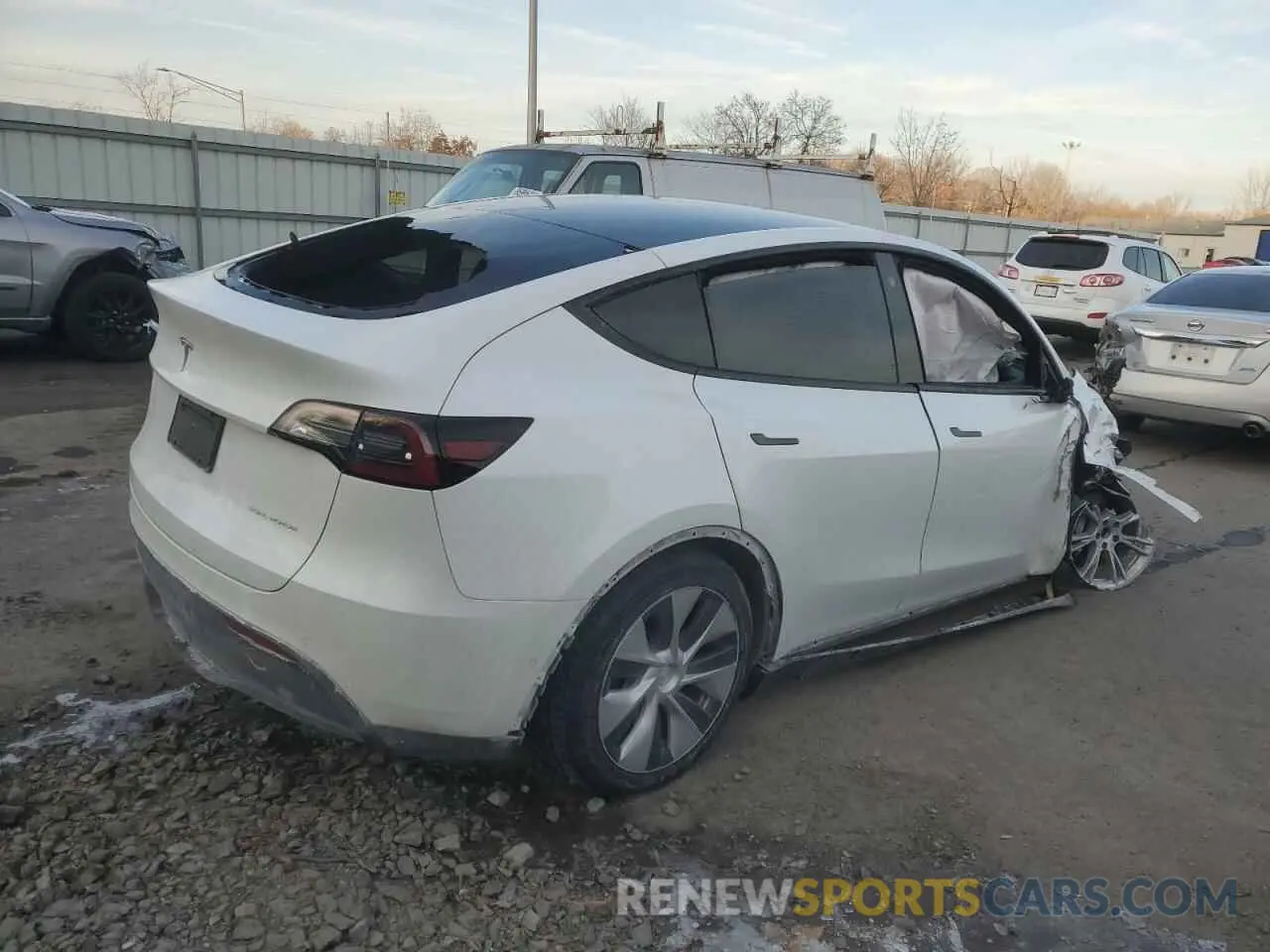 3 Фотография поврежденного автомобиля 5YJYGDEE2MF191793 TESLA MODEL Y 2021