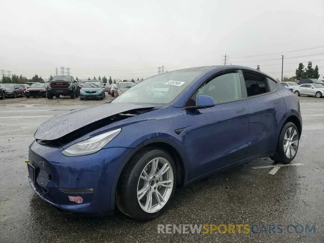 1 Фотография поврежденного автомобиля 5YJYGDEE2MF199876 TESLA MODEL Y 2021