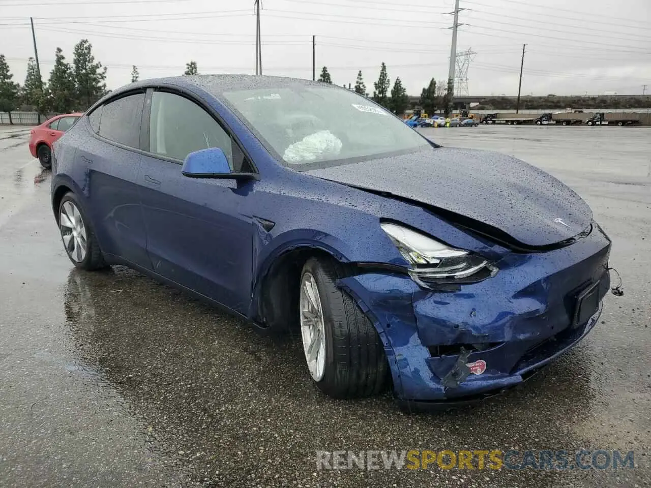 4 Фотография поврежденного автомобиля 5YJYGDEE2MF199876 TESLA MODEL Y 2021
