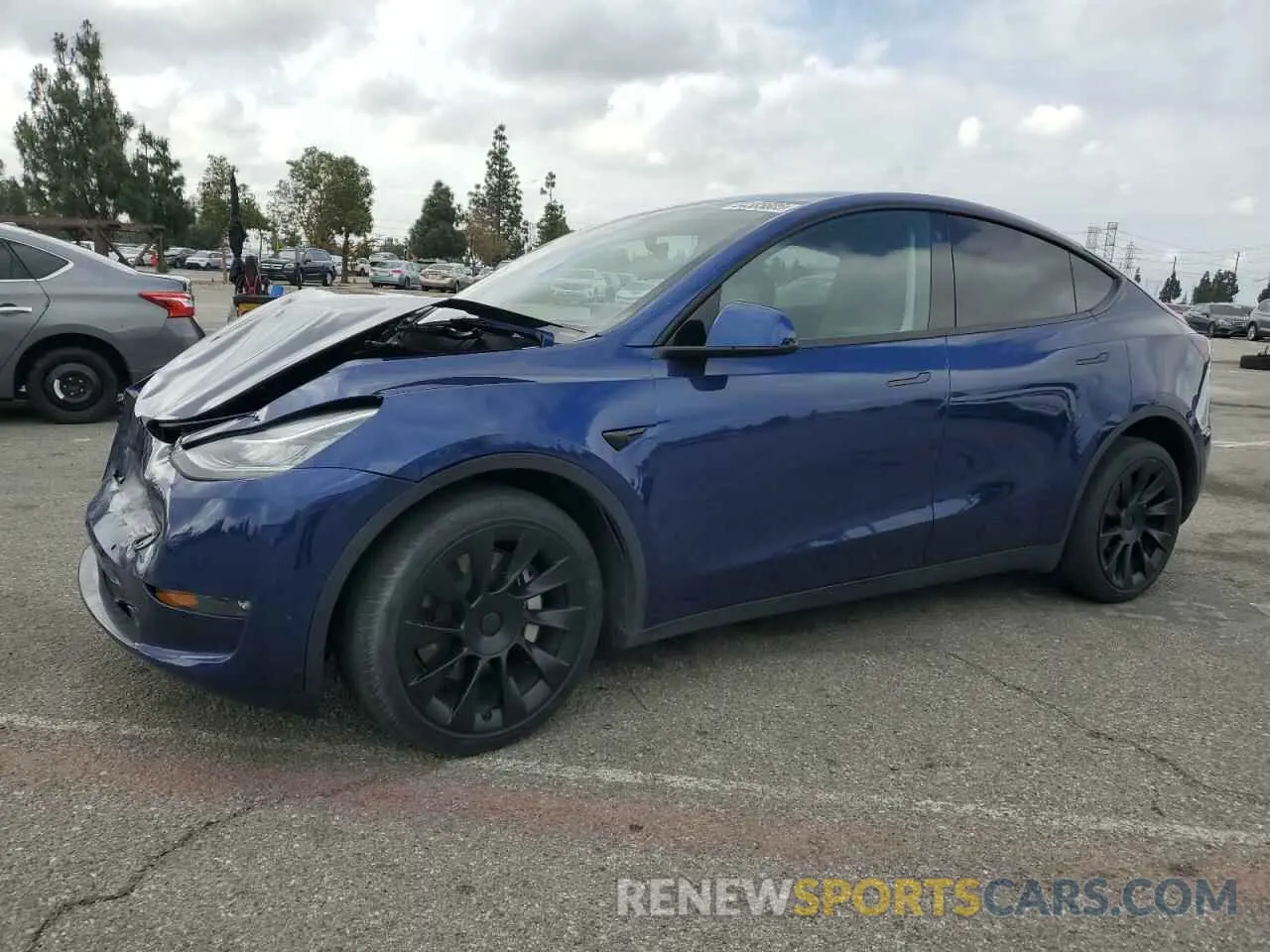 1 Фотография поврежденного автомобиля 5YJYGDEE2MF207913 TESLA MODEL Y 2021