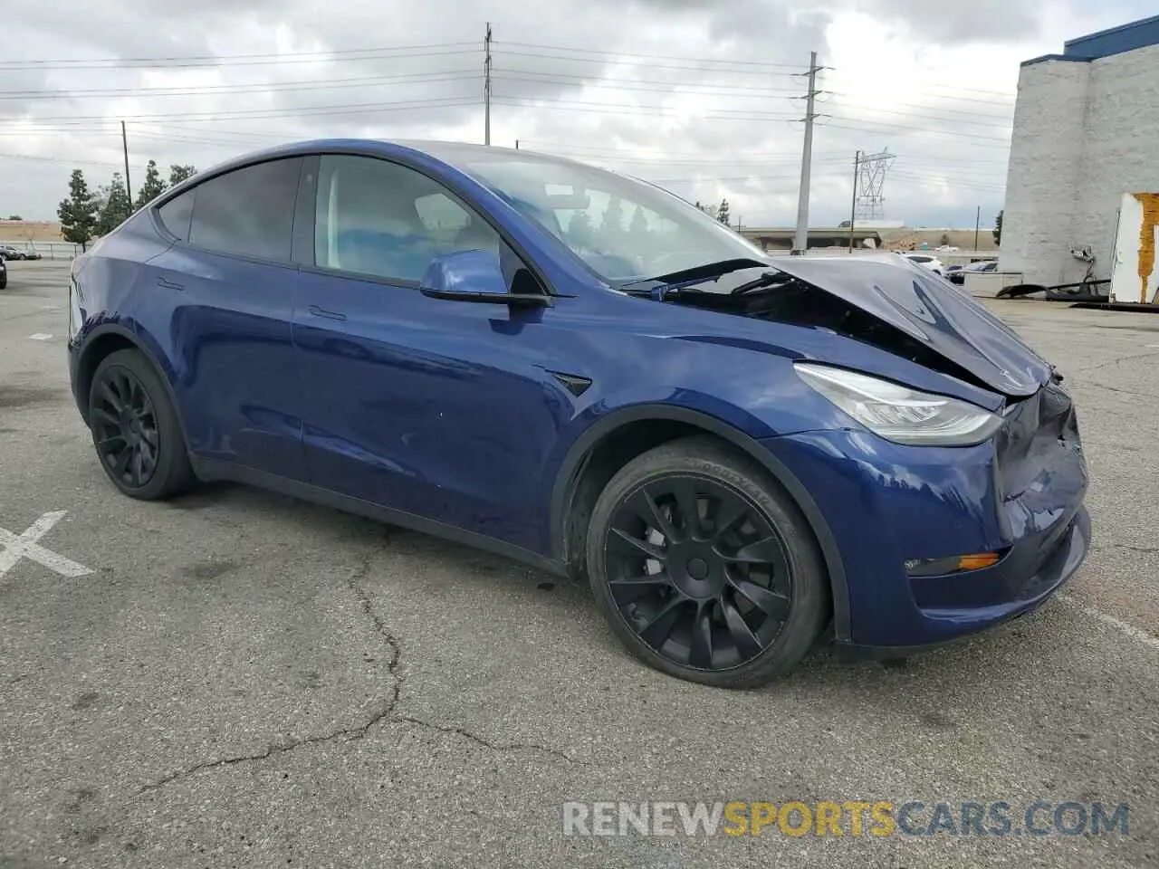4 Фотография поврежденного автомобиля 5YJYGDEE2MF207913 TESLA MODEL Y 2021