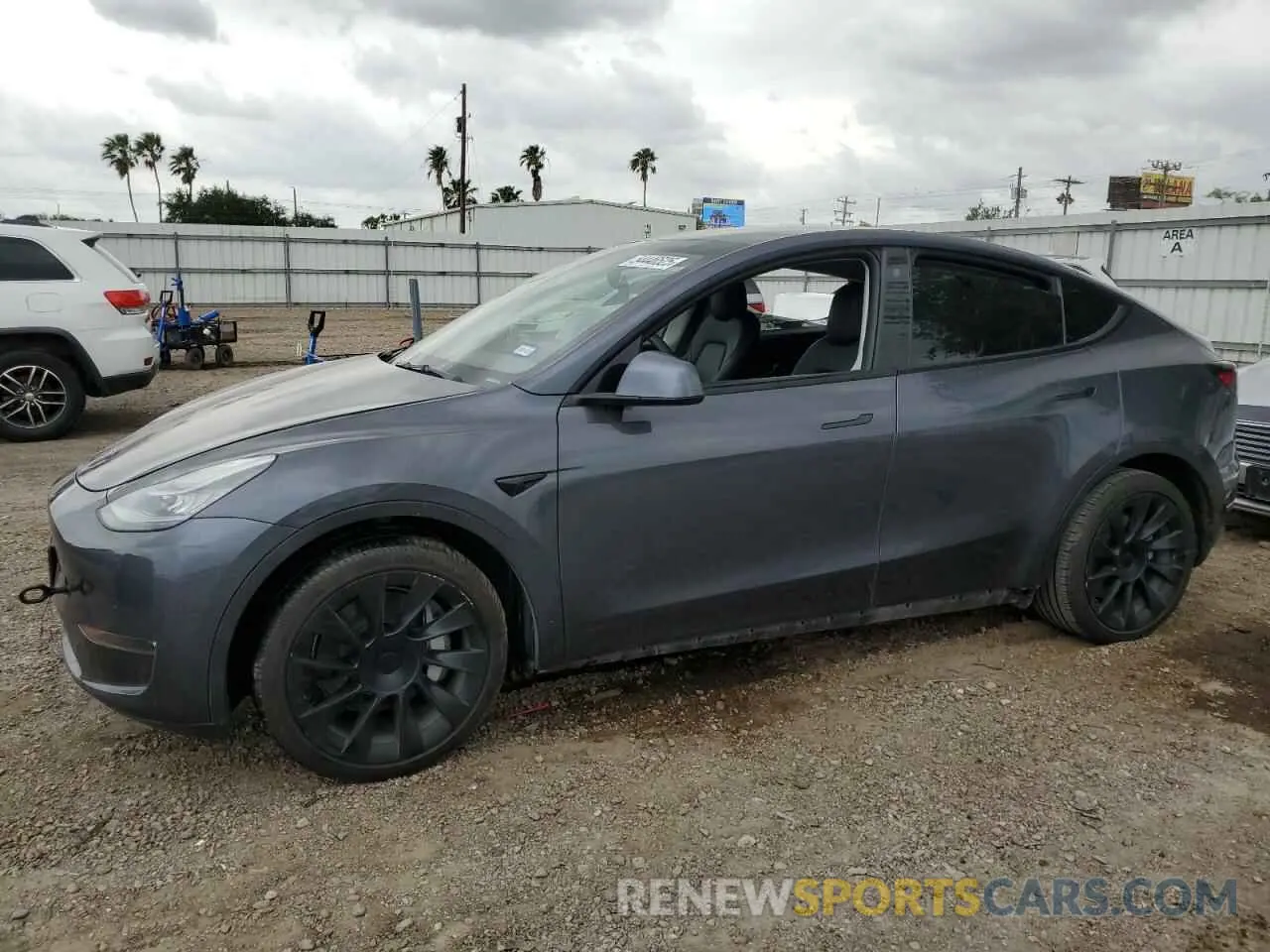 1 Photograph of a damaged car 5YJYGDEE2MF253676 TESLA MODEL Y 2021