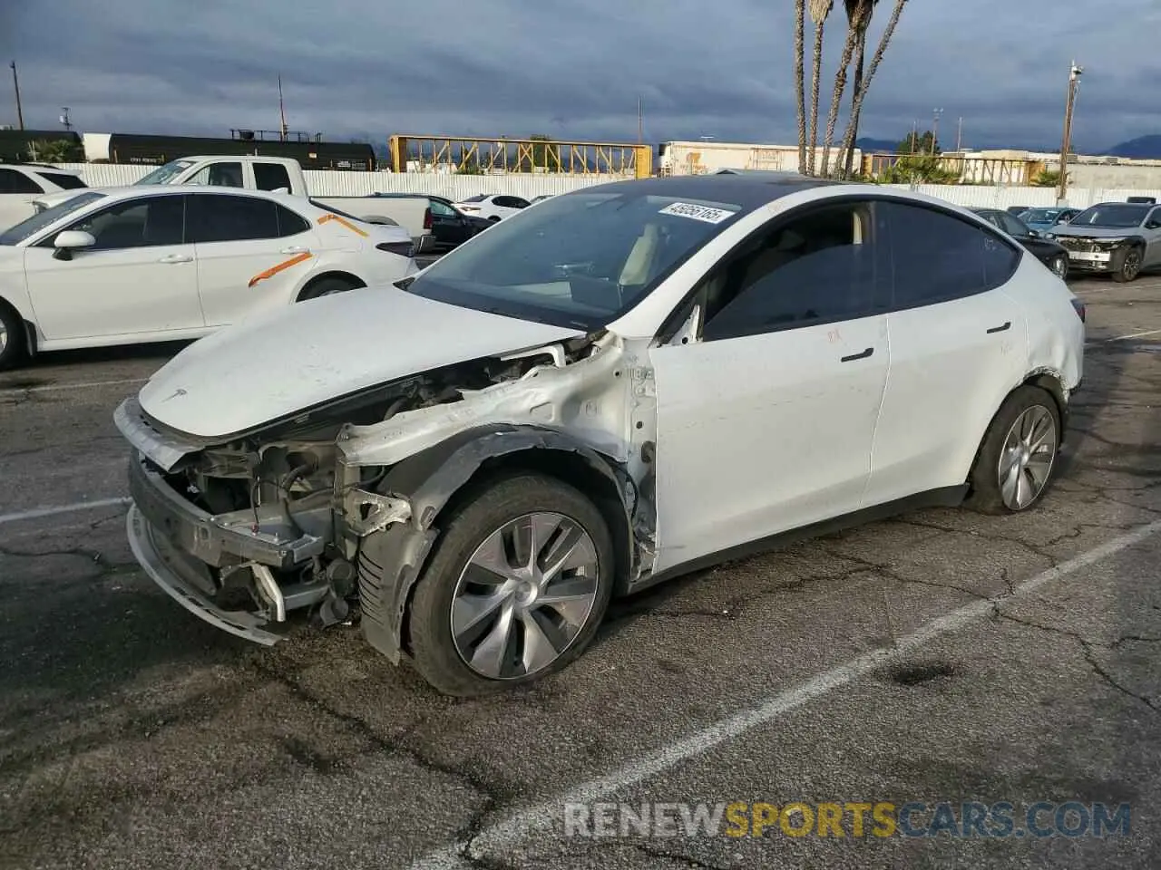 1 Фотография поврежденного автомобиля 5YJYGDEE2MF278223 TESLA MODEL Y 2021