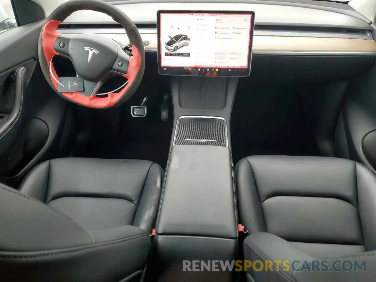 8 Photograph of a damaged car 5YJYGDEE2MF303332 TESLA MODEL Y 2021