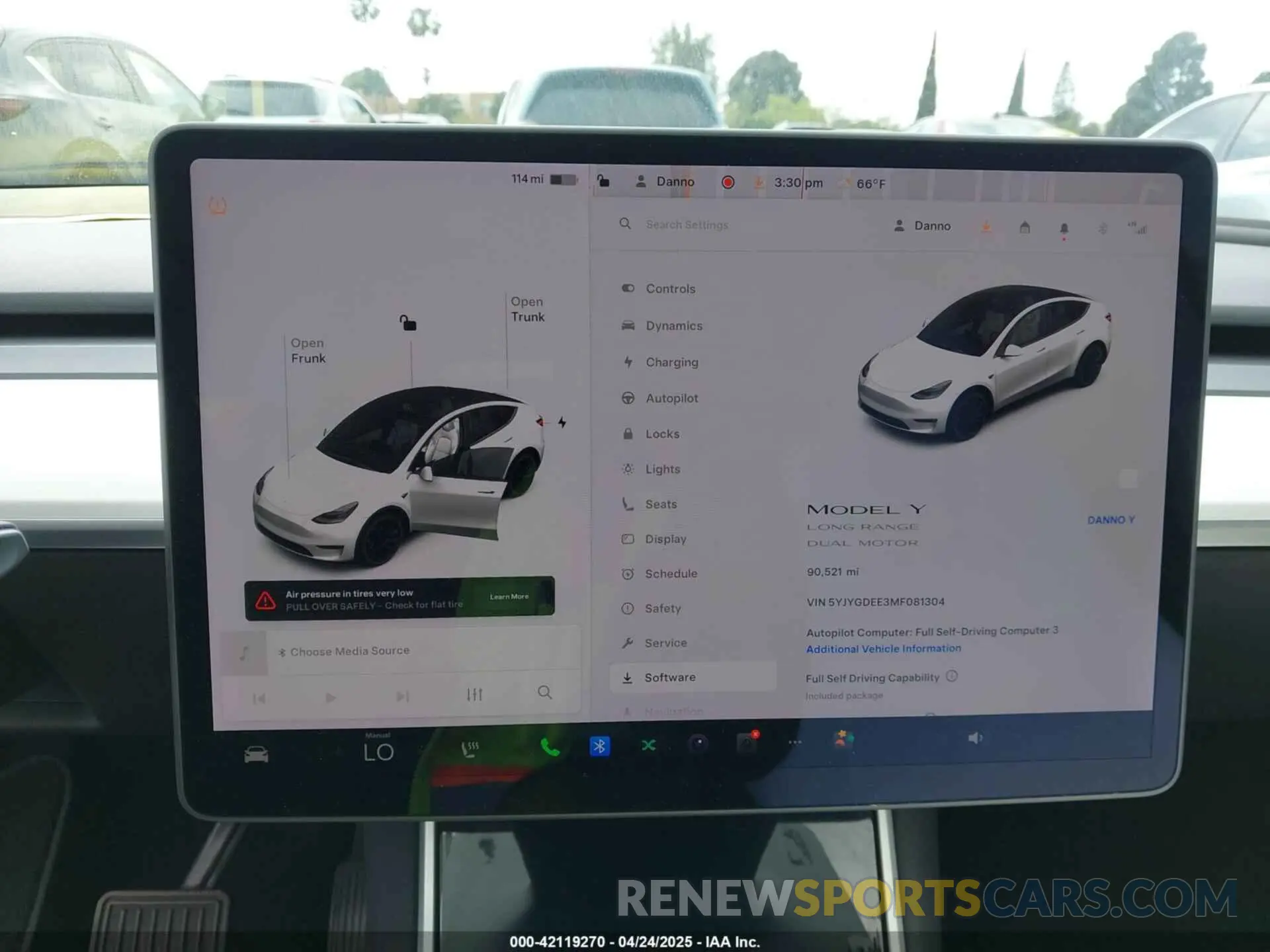 18 Фотография поврежденного автомобиля 5YJYGDEE3MF081304 TESLA MODEL Y 2021