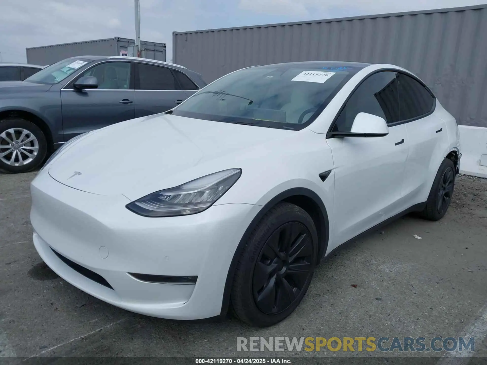 2 Фотография поврежденного автомобиля 5YJYGDEE3MF081304 TESLA MODEL Y 2021