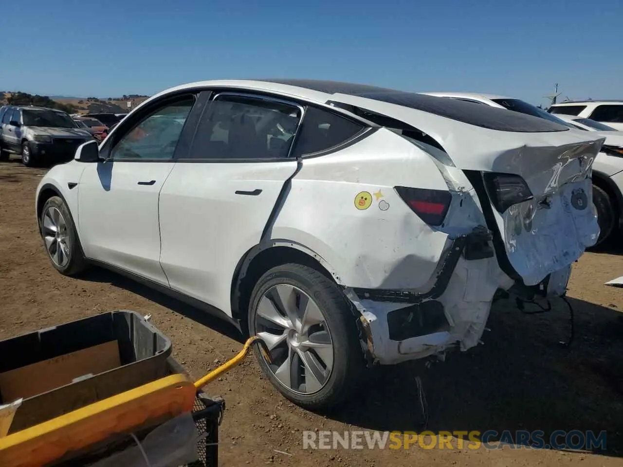 2 Фотография поврежденного автомобиля 5YJYGDEE3MF086177 TESLA MODEL Y 2021