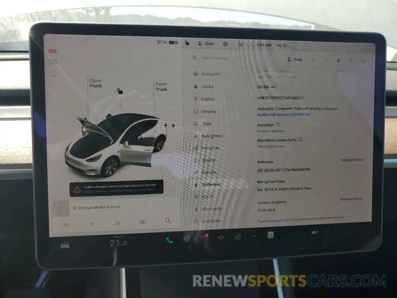 9 Фотография поврежденного автомобиля 5YJYGDEE3MF086177 TESLA MODEL Y 2021