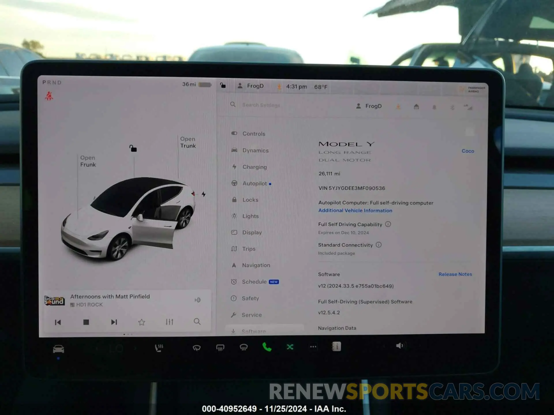 7 Фотография поврежденного автомобиля 5YJYGDEE3MF090536 TESLA MODEL Y 2021