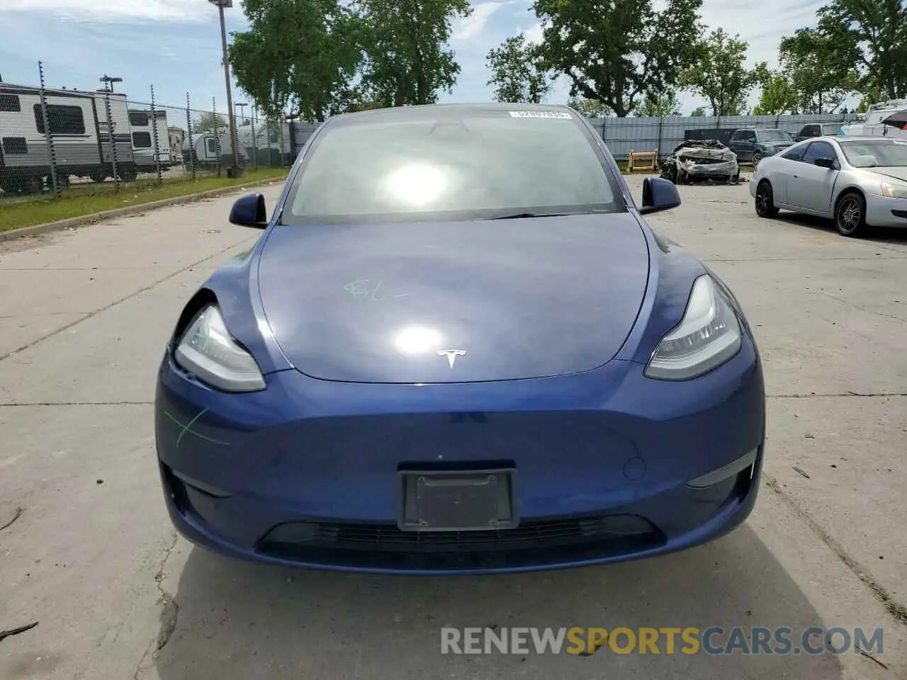 5 Фотография поврежденного автомобиля 5YJYGDEE3MF094165 TESLA MODEL Y 2021