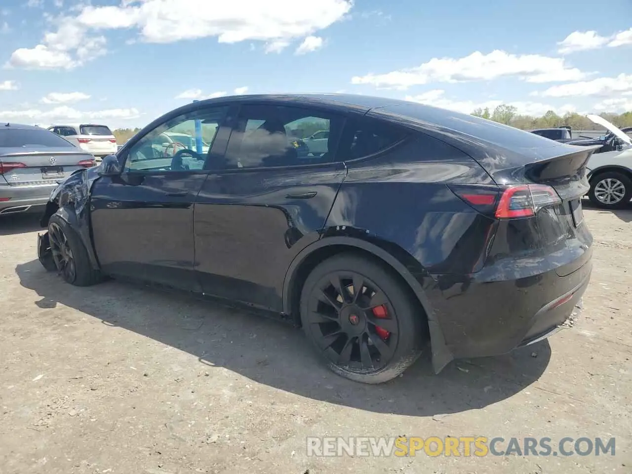 2 Фотография поврежденного автомобиля 5YJYGDEE3MF129657 TESLA MODEL Y 2021