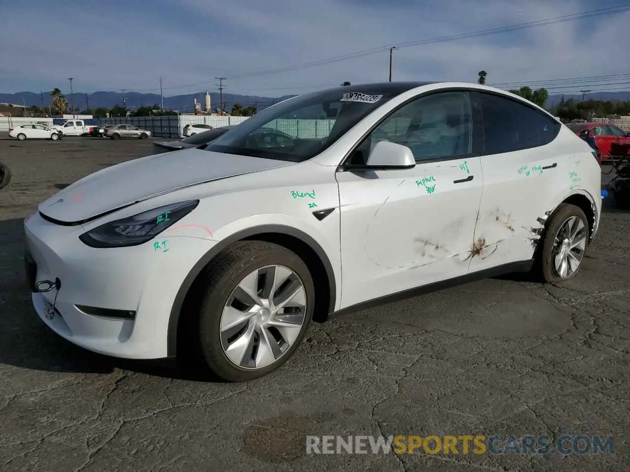 1 Фотография поврежденного автомобиля 5YJYGDEE3MF151688 TESLA MODEL Y 2021