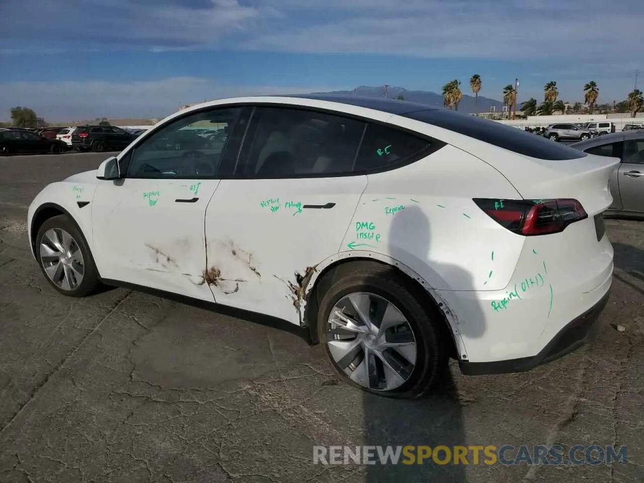 2 Фотография поврежденного автомобиля 5YJYGDEE3MF151688 TESLA MODEL Y 2021