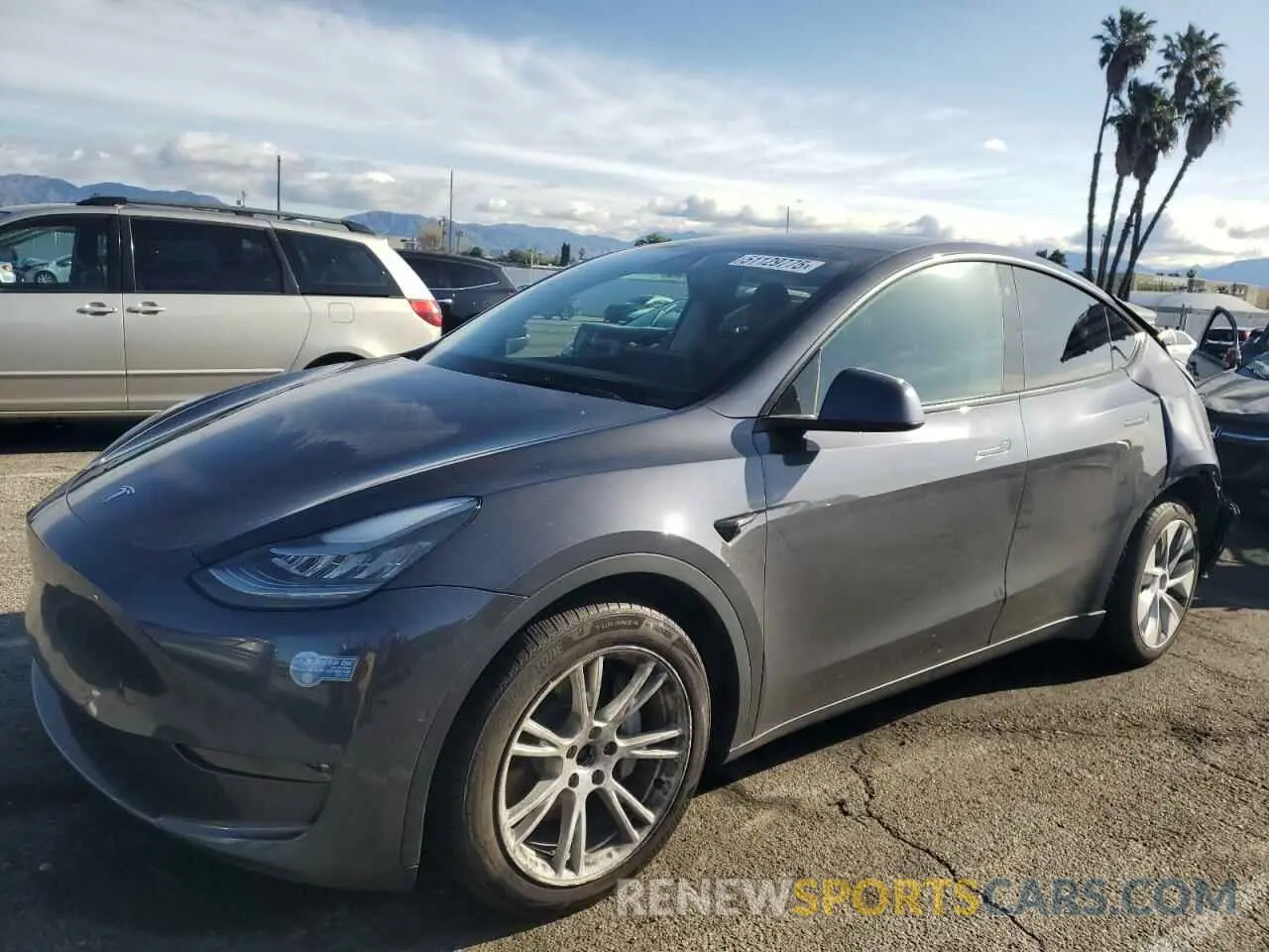 1 Фотография поврежденного автомобиля 5YJYGDEE3MF161542 TESLA MODEL Y 2021