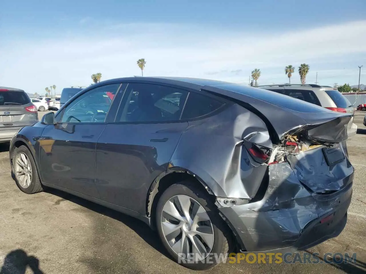 2 Фотография поврежденного автомобиля 5YJYGDEE3MF161542 TESLA MODEL Y 2021