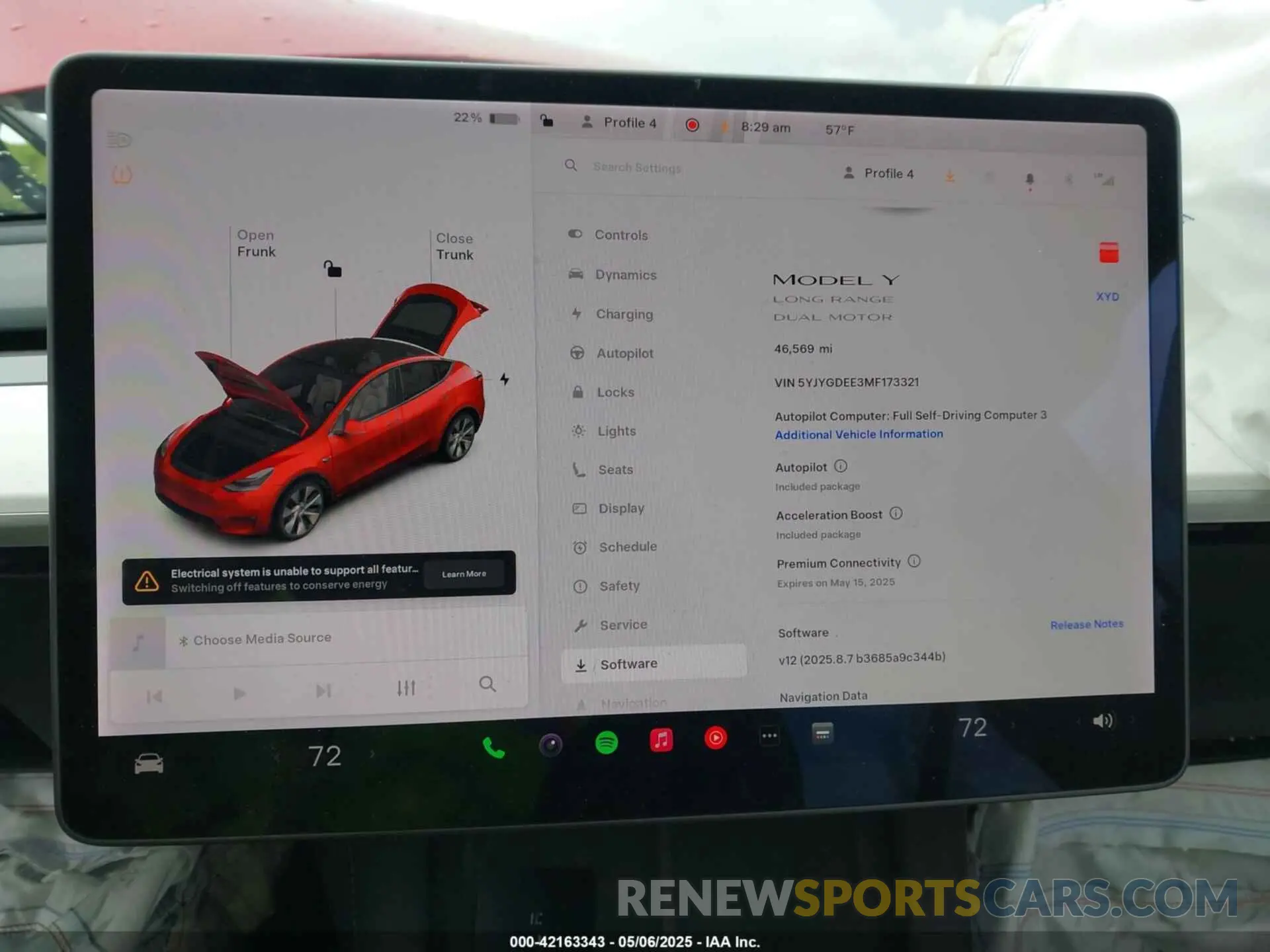 7 Photograph of a damaged car 5YJYGDEE3MF173321 TESLA MODEL Y 2021
