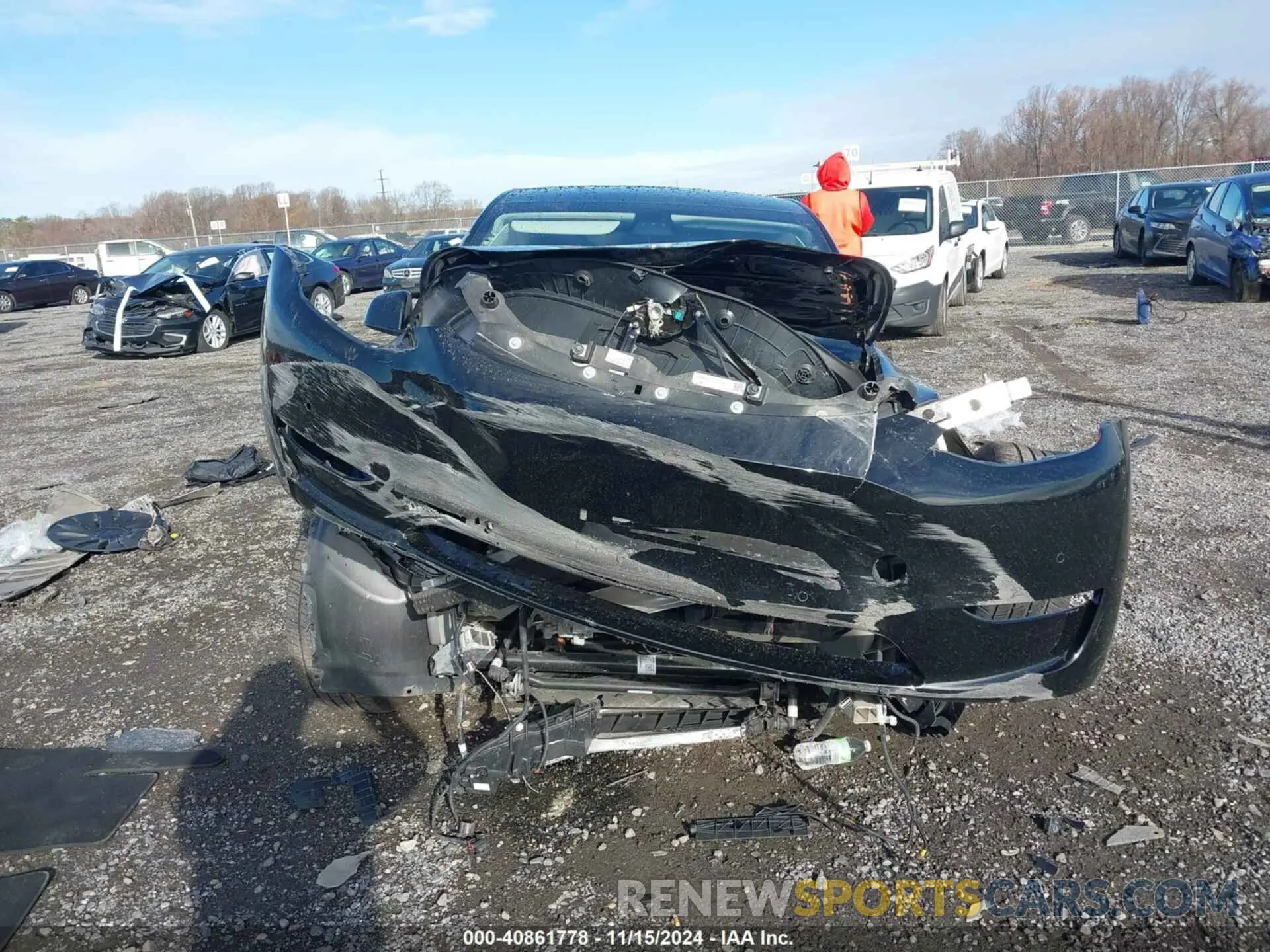 12 Photograph of a damaged car 5YJYGDEE3MF196128 TESLA MODEL Y 2021