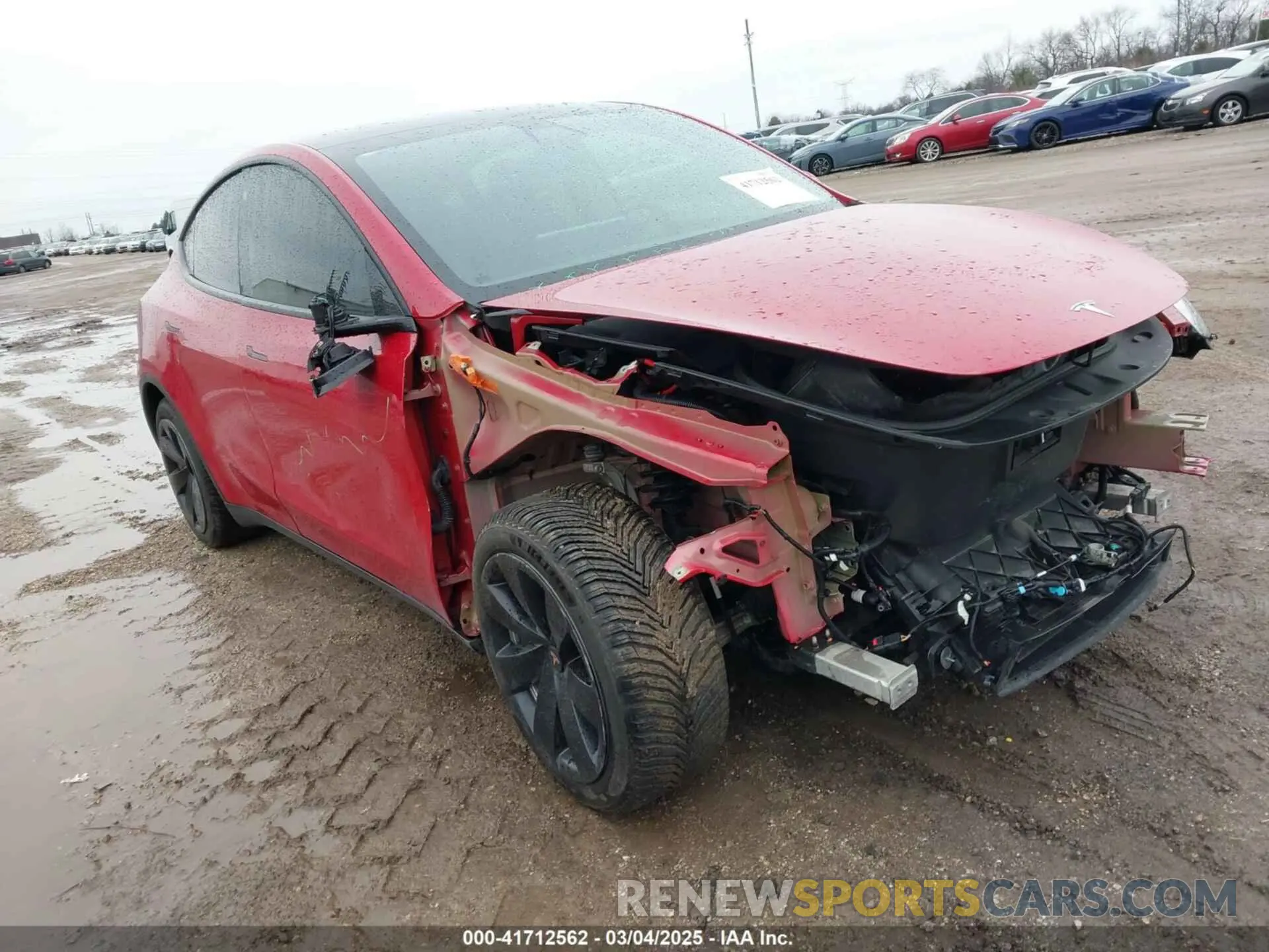 1 Фотография поврежденного автомобиля 5YJYGDEE3MF204941 TESLA MODEL Y 2021