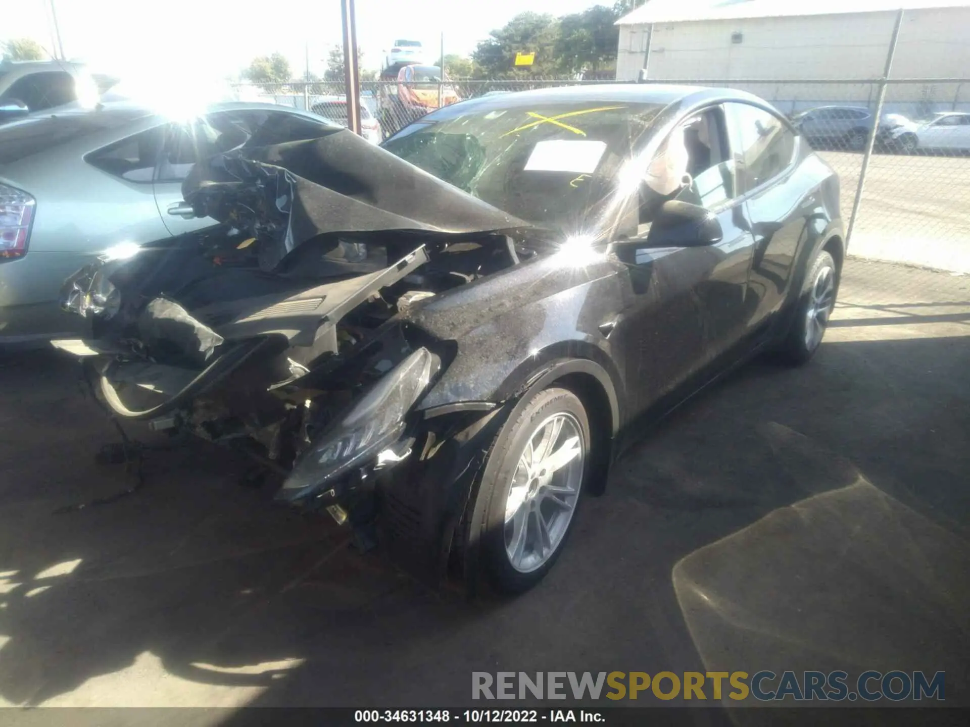 2 Фотография поврежденного автомобиля 5YJYGDEE3MF209184 TESLA MODEL Y 2021