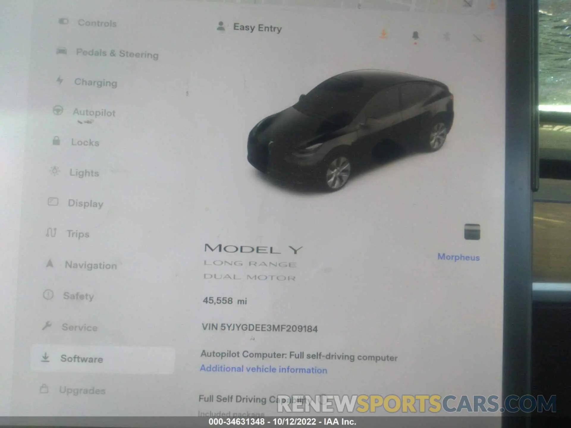 7 Фотография поврежденного автомобиля 5YJYGDEE3MF209184 TESLA MODEL Y 2021