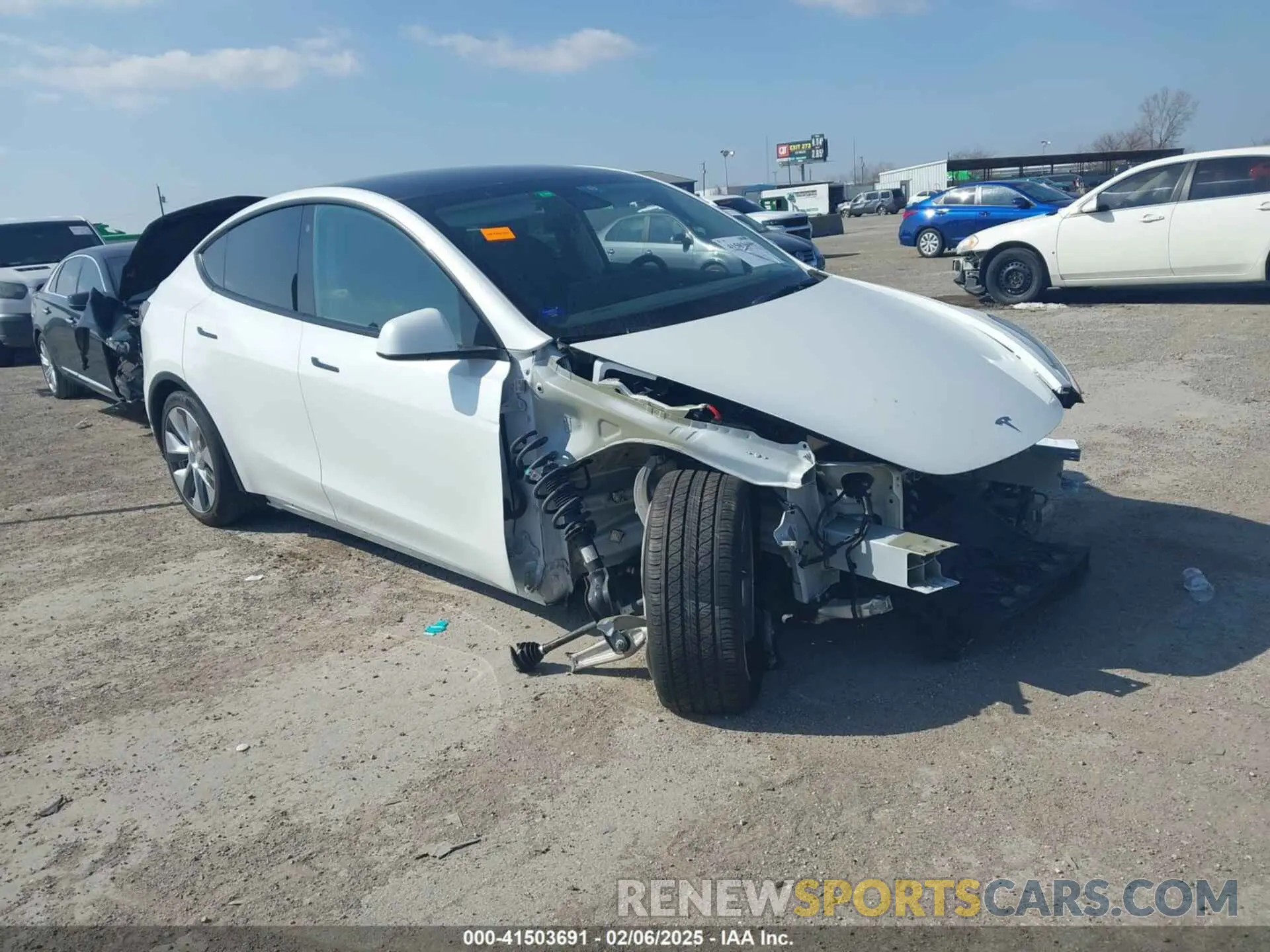 1 Фотография поврежденного автомобиля 5YJYGDEE3MF259793 TESLA MODEL Y 2021