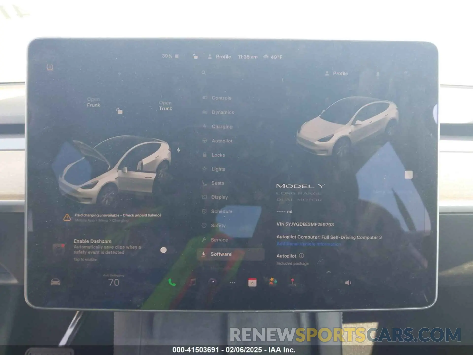 18 Фотография поврежденного автомобиля 5YJYGDEE3MF259793 TESLA MODEL Y 2021