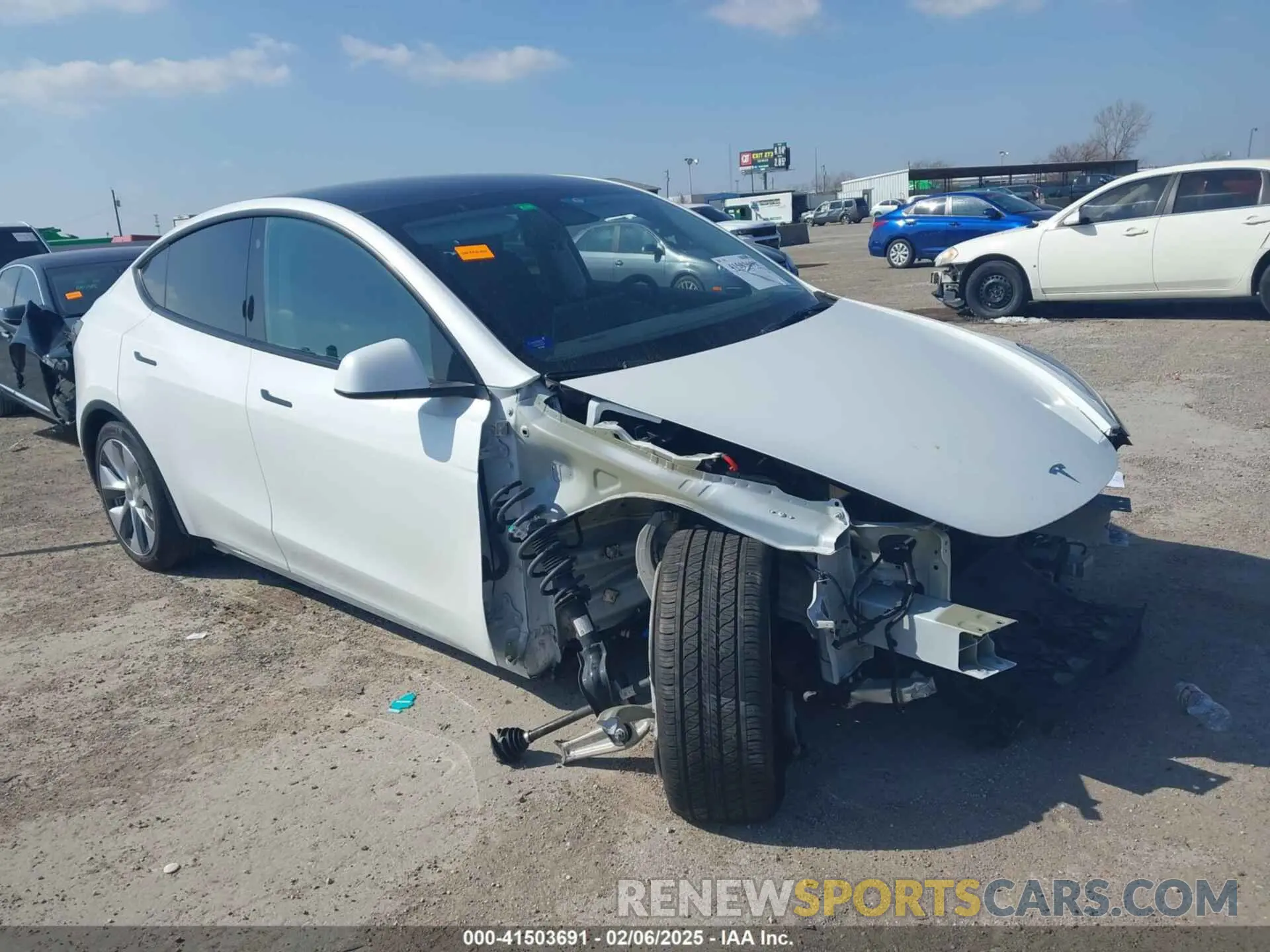 6 Фотография поврежденного автомобиля 5YJYGDEE3MF259793 TESLA MODEL Y 2021