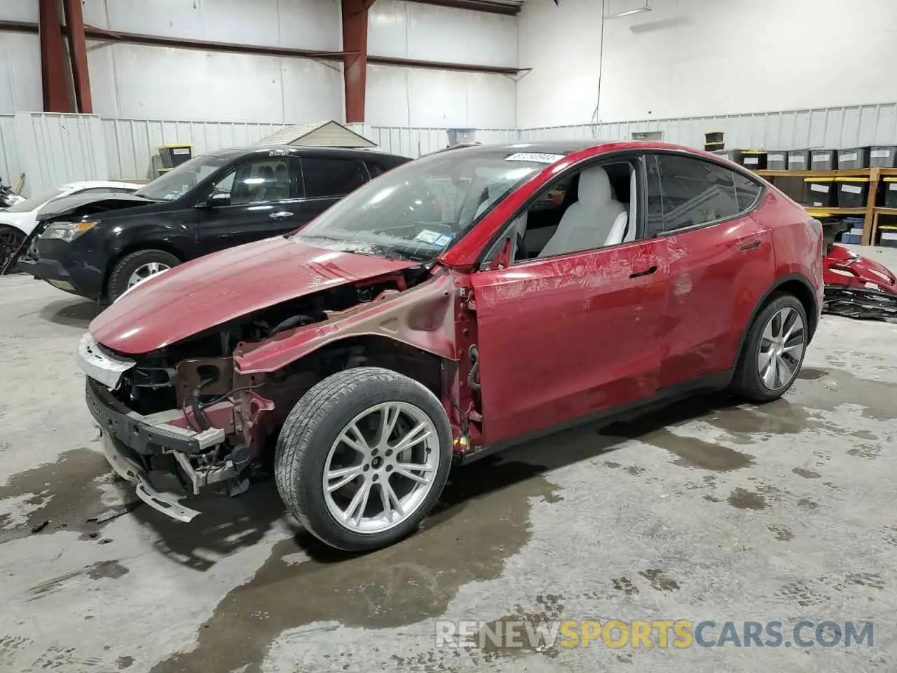 1 Фотография поврежденного автомобиля 5YJYGDEE3MF262953 TESLA MODEL Y 2021