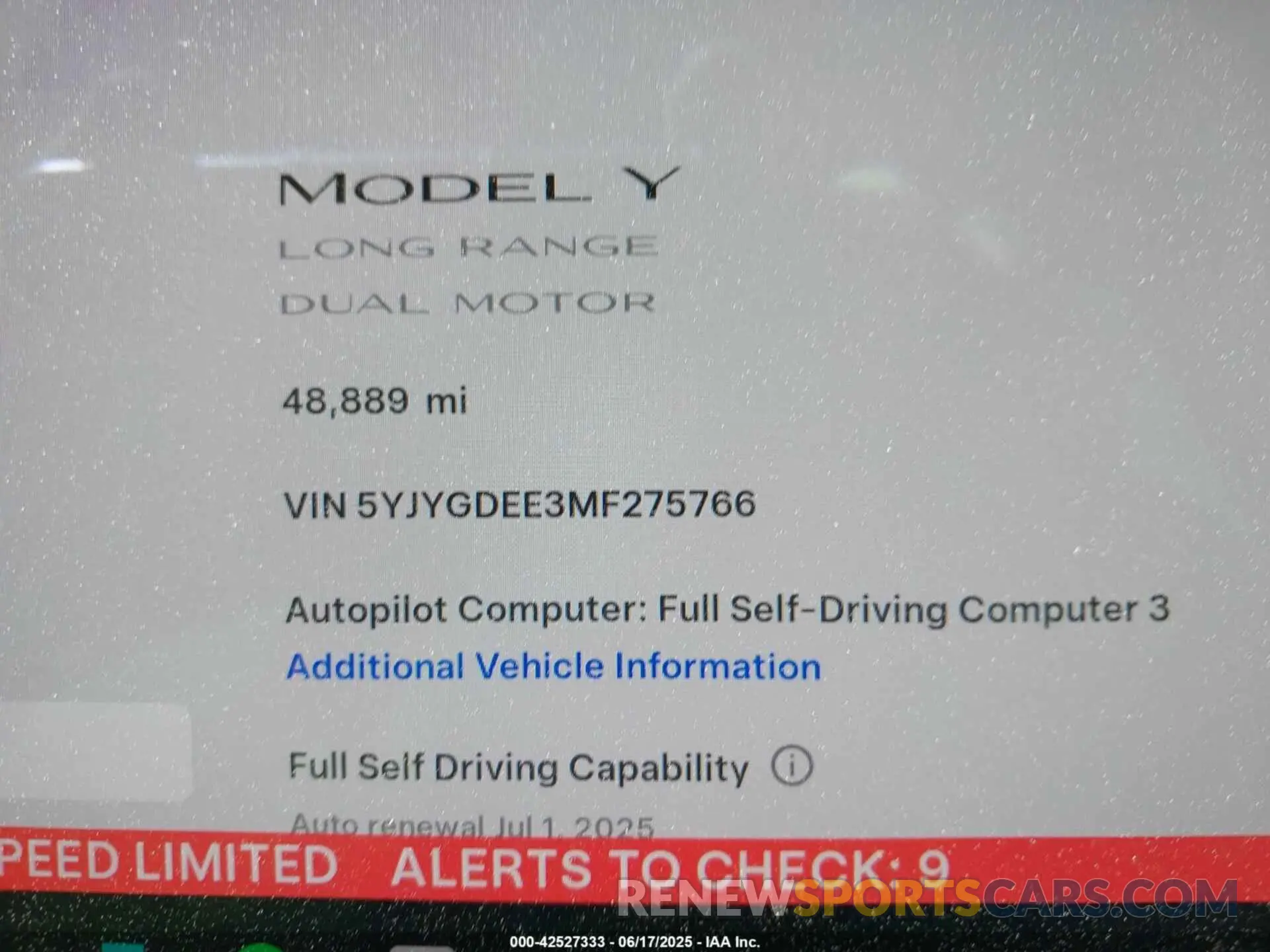 7 Photograph of a damaged car 5YJYGDEE3MF275766 TESLA MODEL Y 2021