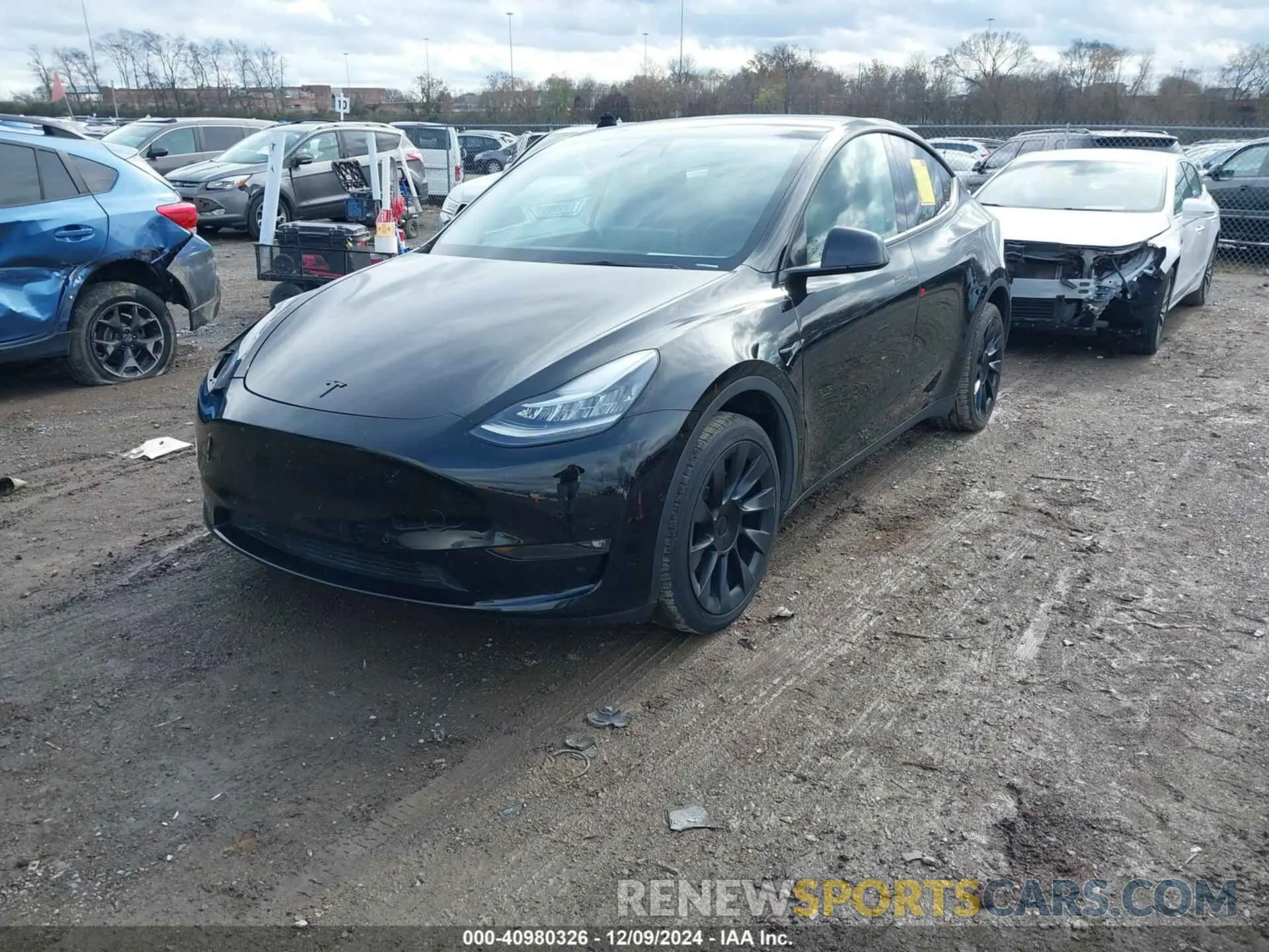 2 Photograph of a damaged car 5YJYGDEE3MF297248 TESLA MODEL Y 2021