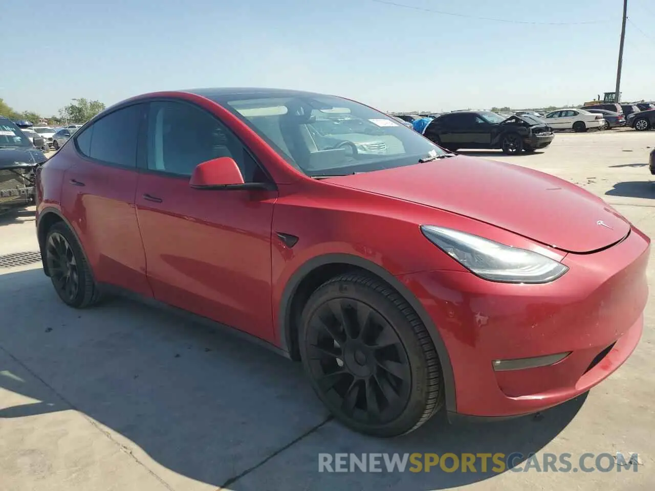 4 Фотография поврежденного автомобиля 5YJYGDEE3MF297590 TESLA MODEL Y 2021