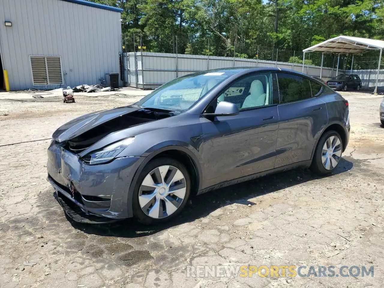 1 Photograph of a damaged car 5YJYGDEE4MF067475 TESLA MODEL Y 2021