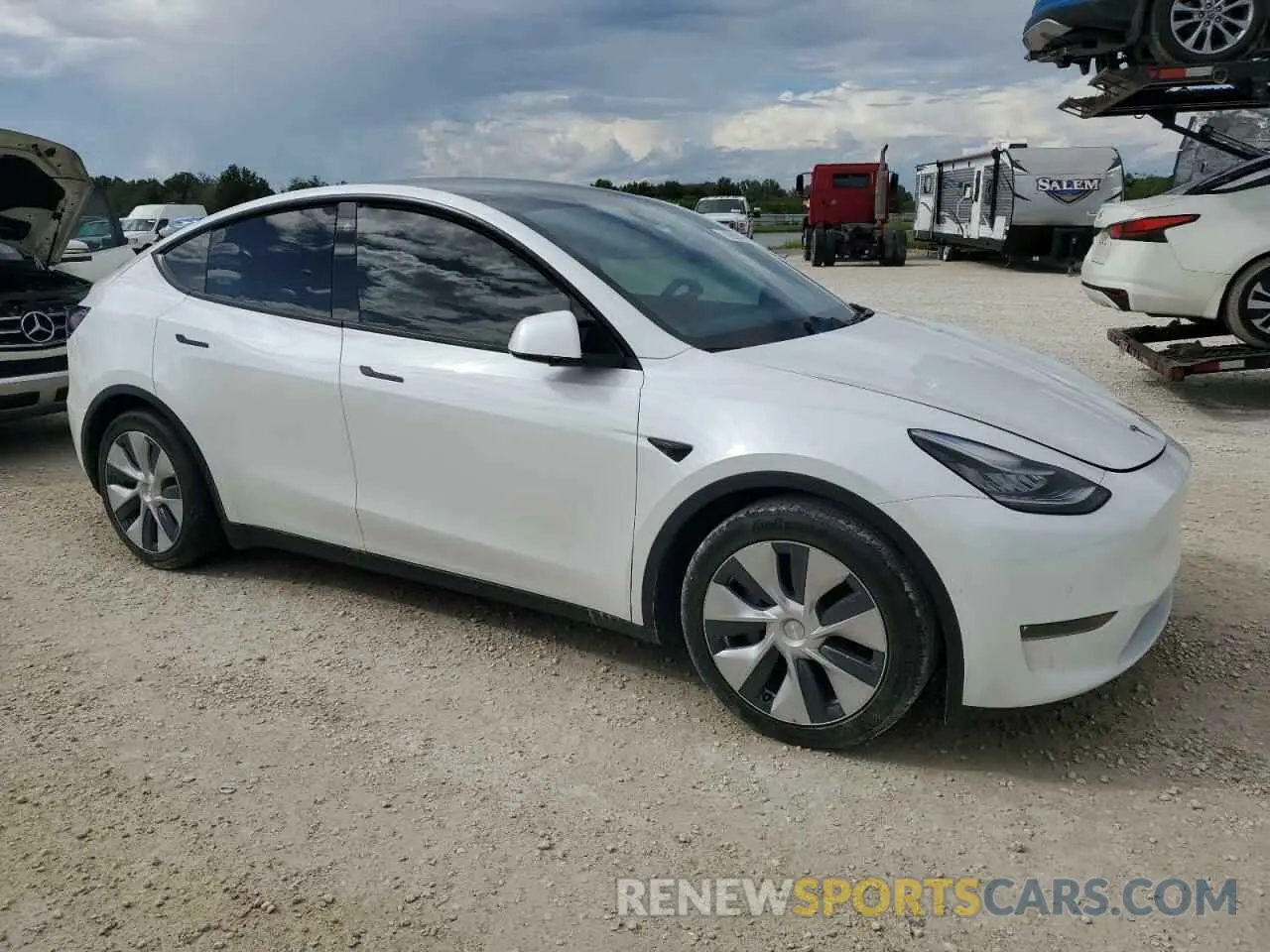 4 Фотография поврежденного автомобиля 5YJYGDEE4MF082719 TESLA MODEL Y 2021