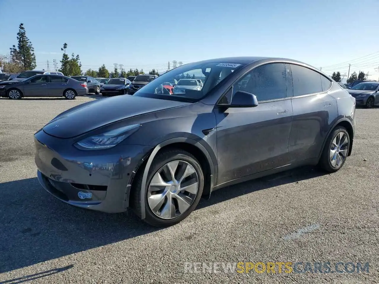 1 Photograph of a damaged car 5YJYGDEE4MF089976 TESLA MODEL Y 2021