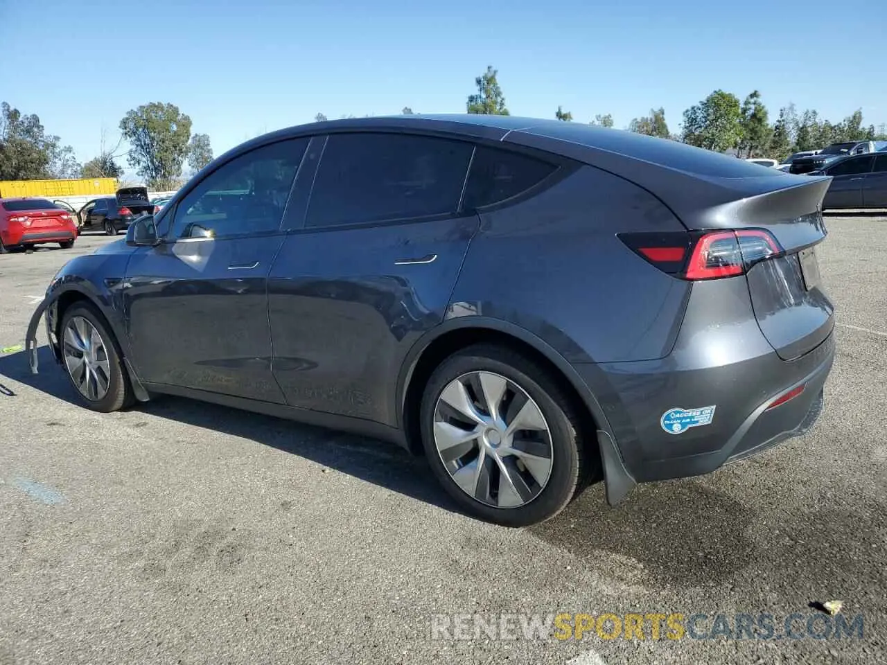 2 Photograph of a damaged car 5YJYGDEE4MF089976 TESLA MODEL Y 2021