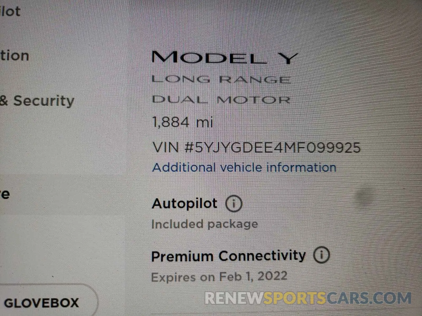 8 Photograph of a damaged car 5YJYGDEE4MF099925 TESLA MODEL Y 2021