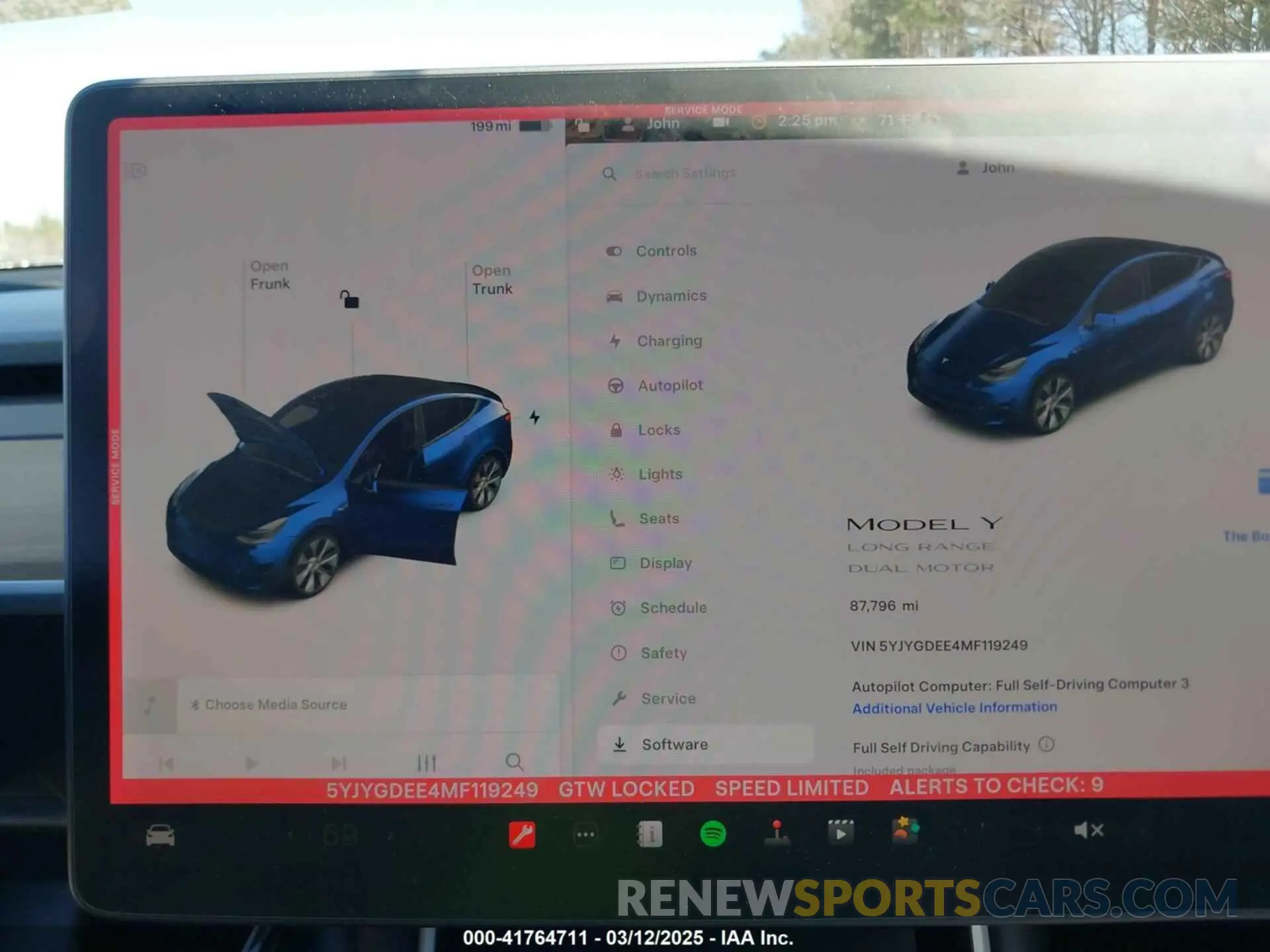 7 Photograph of a damaged car 5YJYGDEE4MF119249 TESLA MODEL Y 2021