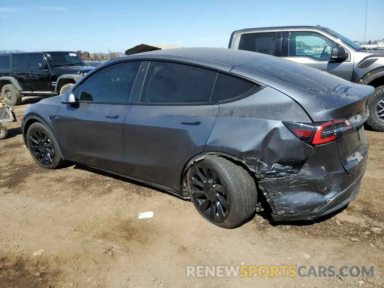 2 Фотография поврежденного автомобиля 5YJYGDEE4MF140084 TESLA MODEL Y 2021
