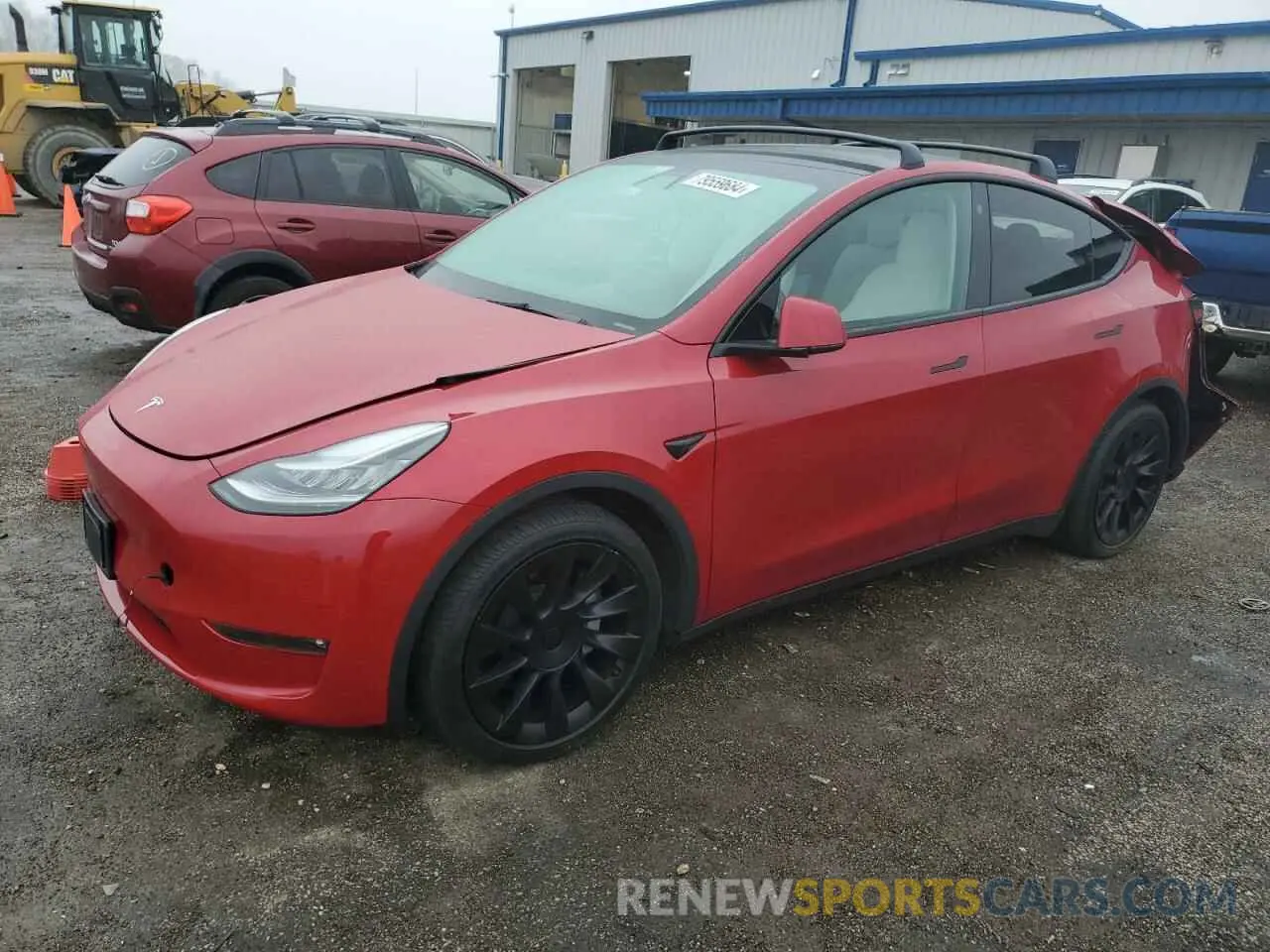 1 Photograph of a damaged car 5YJYGDEE4MF144152 TESLA MODEL Y 2021