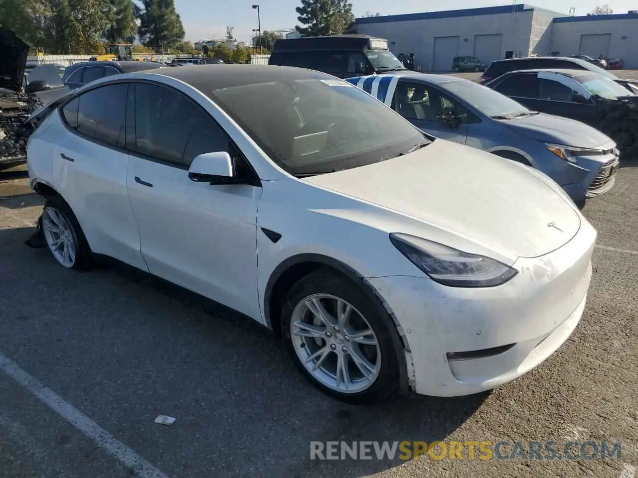 4 Фотография поврежденного автомобиля 5YJYGDEE4MF204219 TESLA MODEL Y 2021