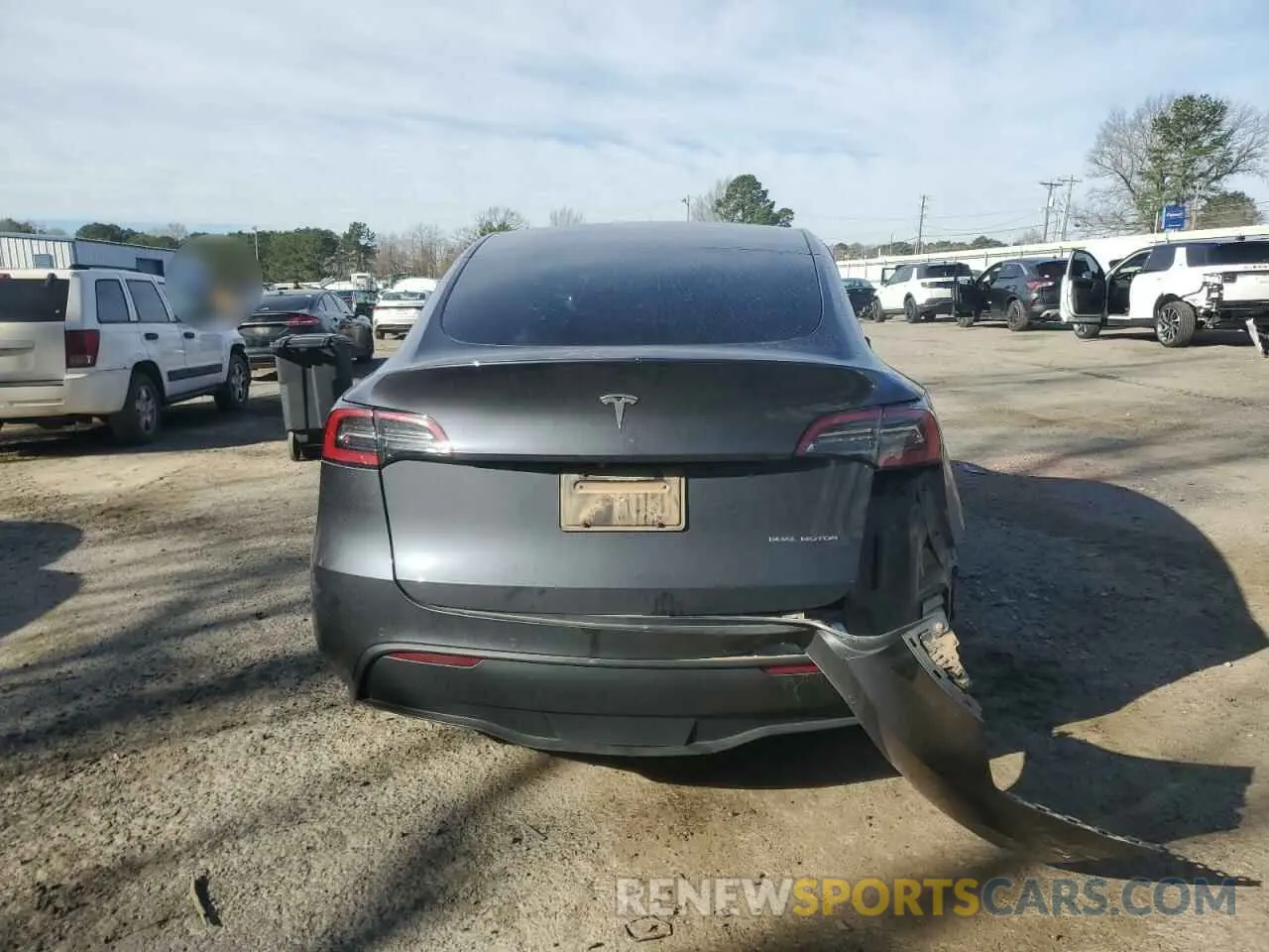 6 Photograph of a damaged car 5YJYGDEE4MF208593 TESLA MODEL Y 2021